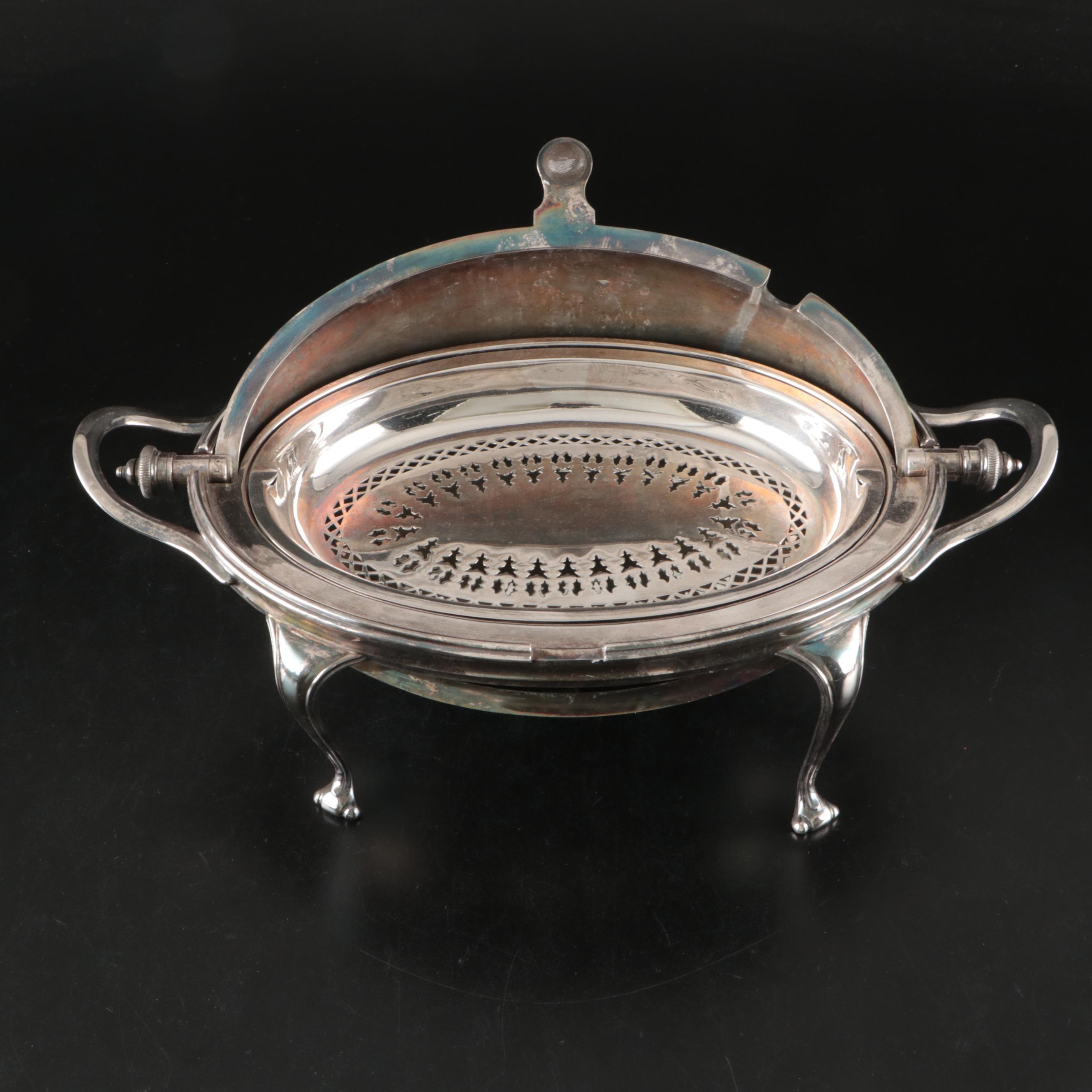 James Dixon & Sons Silver Plate Chafing Dish, 20th Century