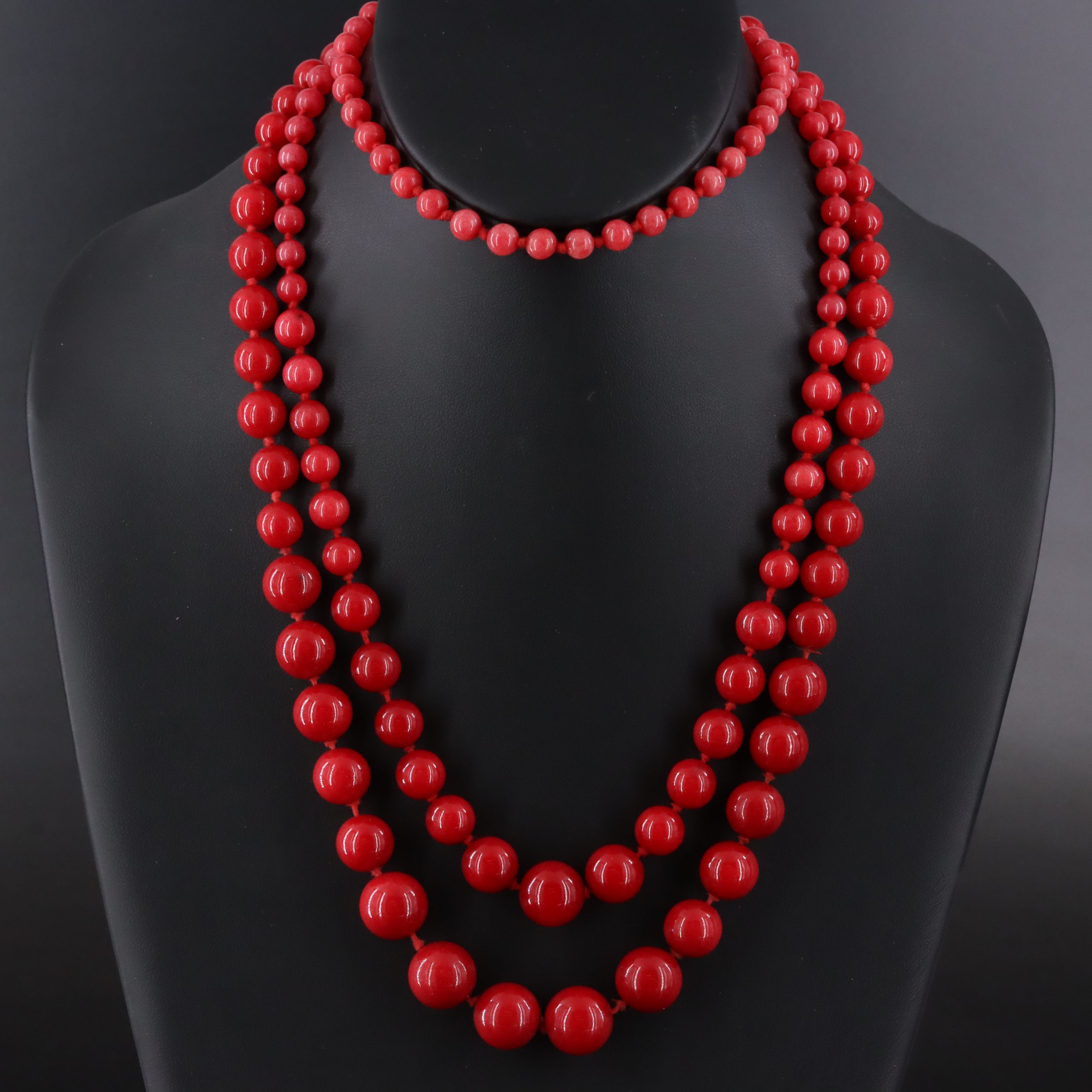 Graduated Quartzite Necklaces