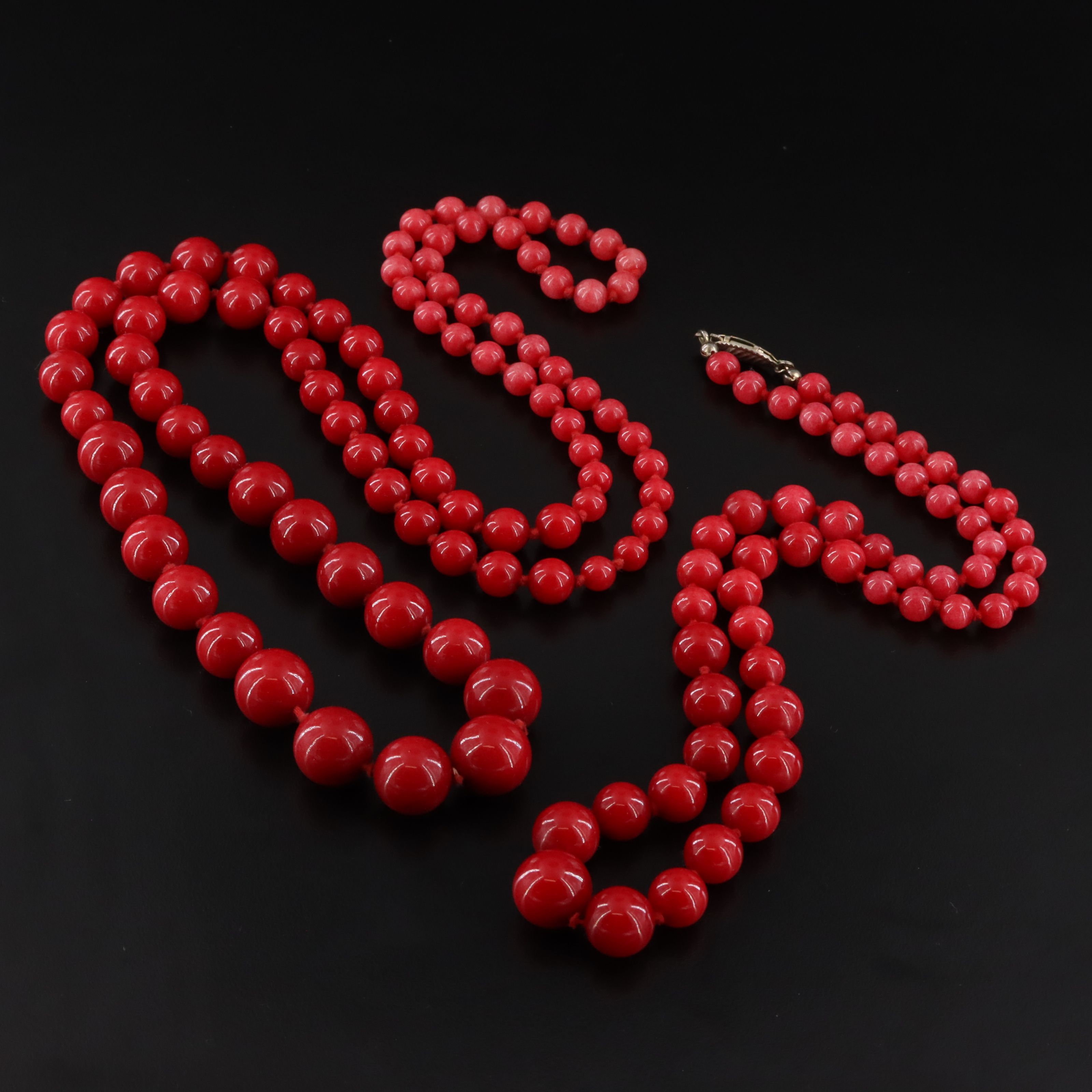 Graduated Quartzite Necklaces