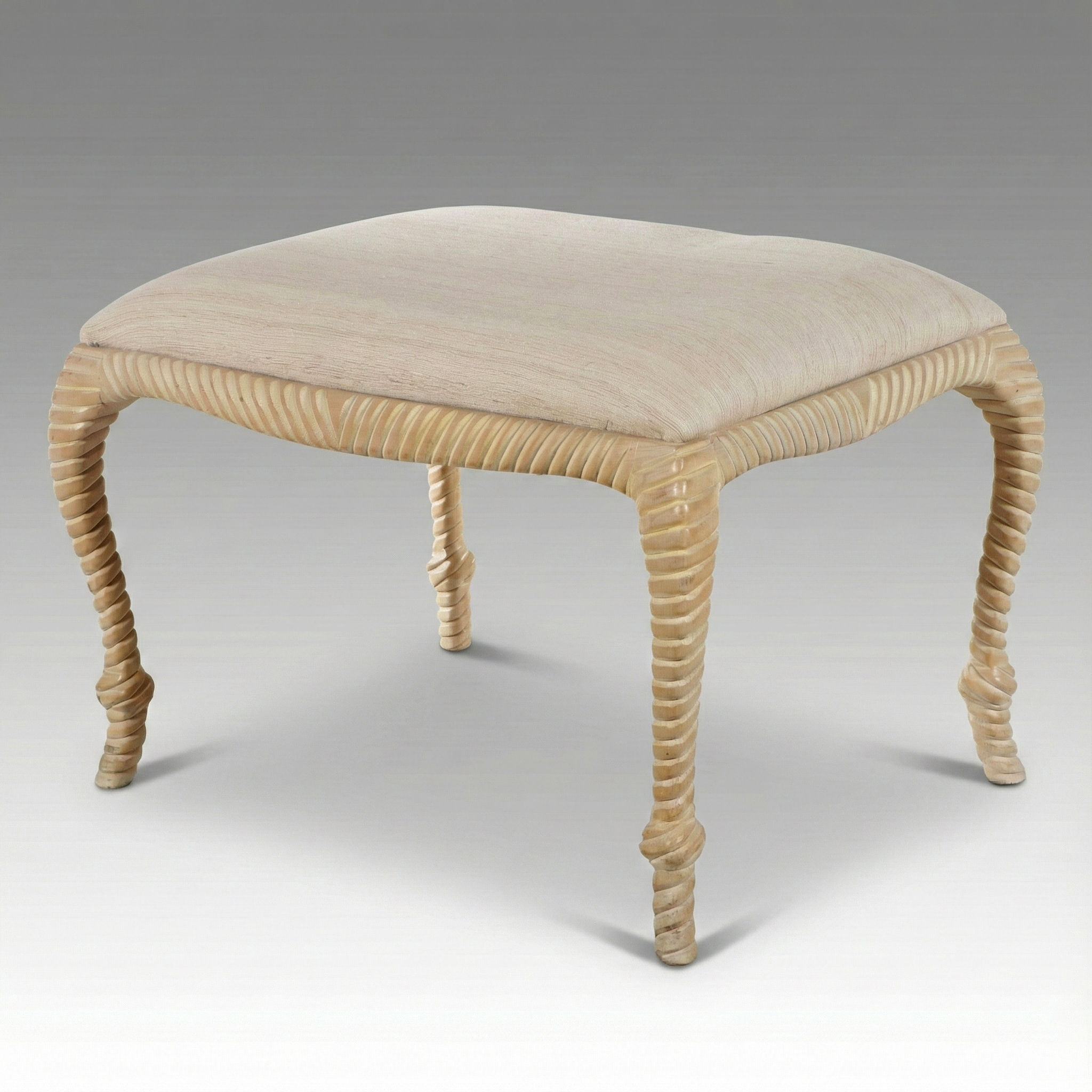 Andre Originals Mfg. Co. Napoleon III Style Turned Wood Footstool
