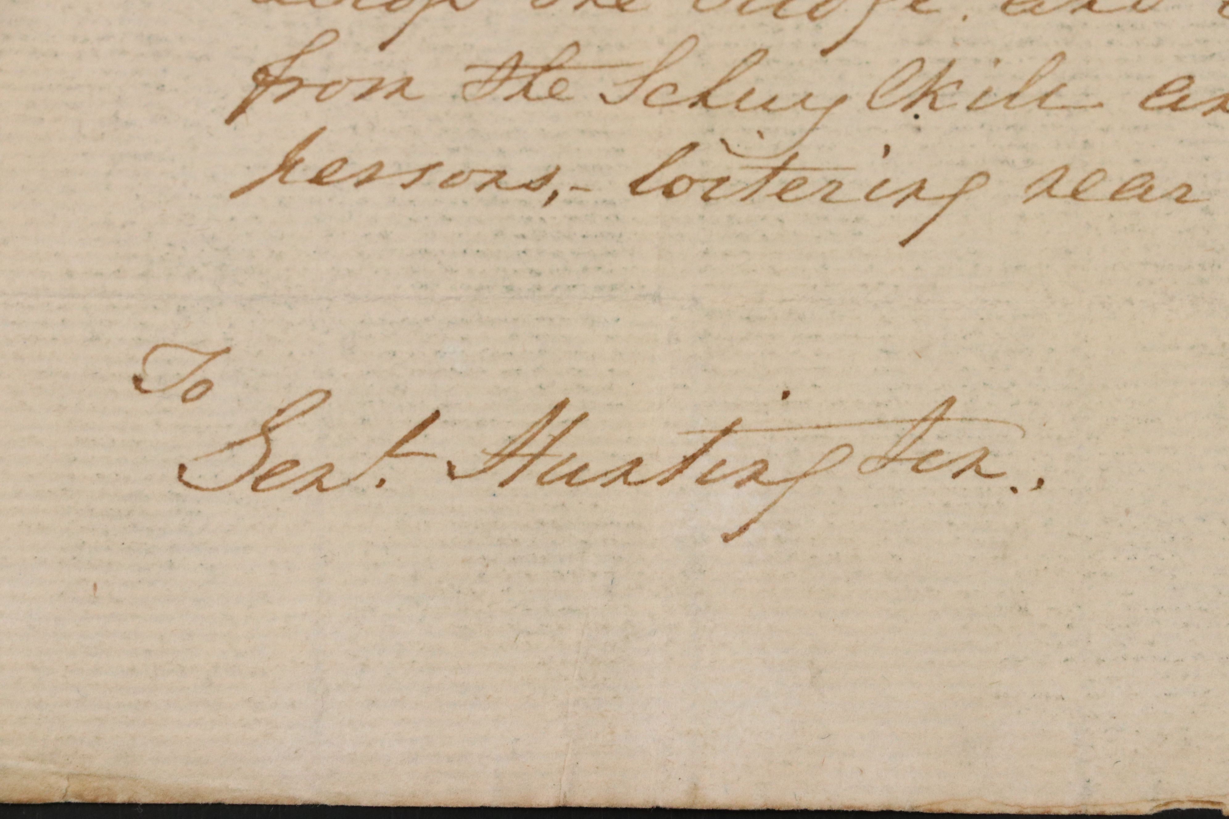 Robert Spring Forged George Washington Letter, Early to Mid-19th Century