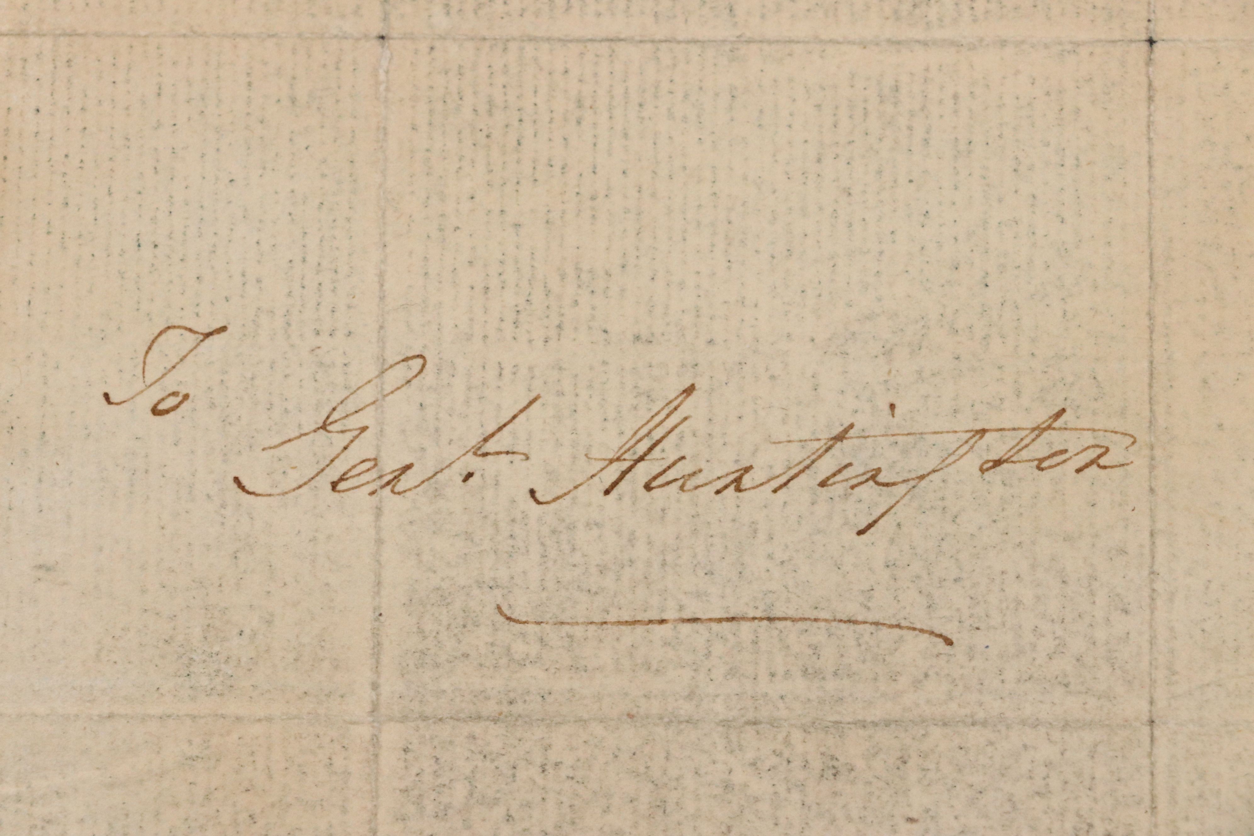 Robert Spring Forged George Washington Letter, Early to Mid-19th Century