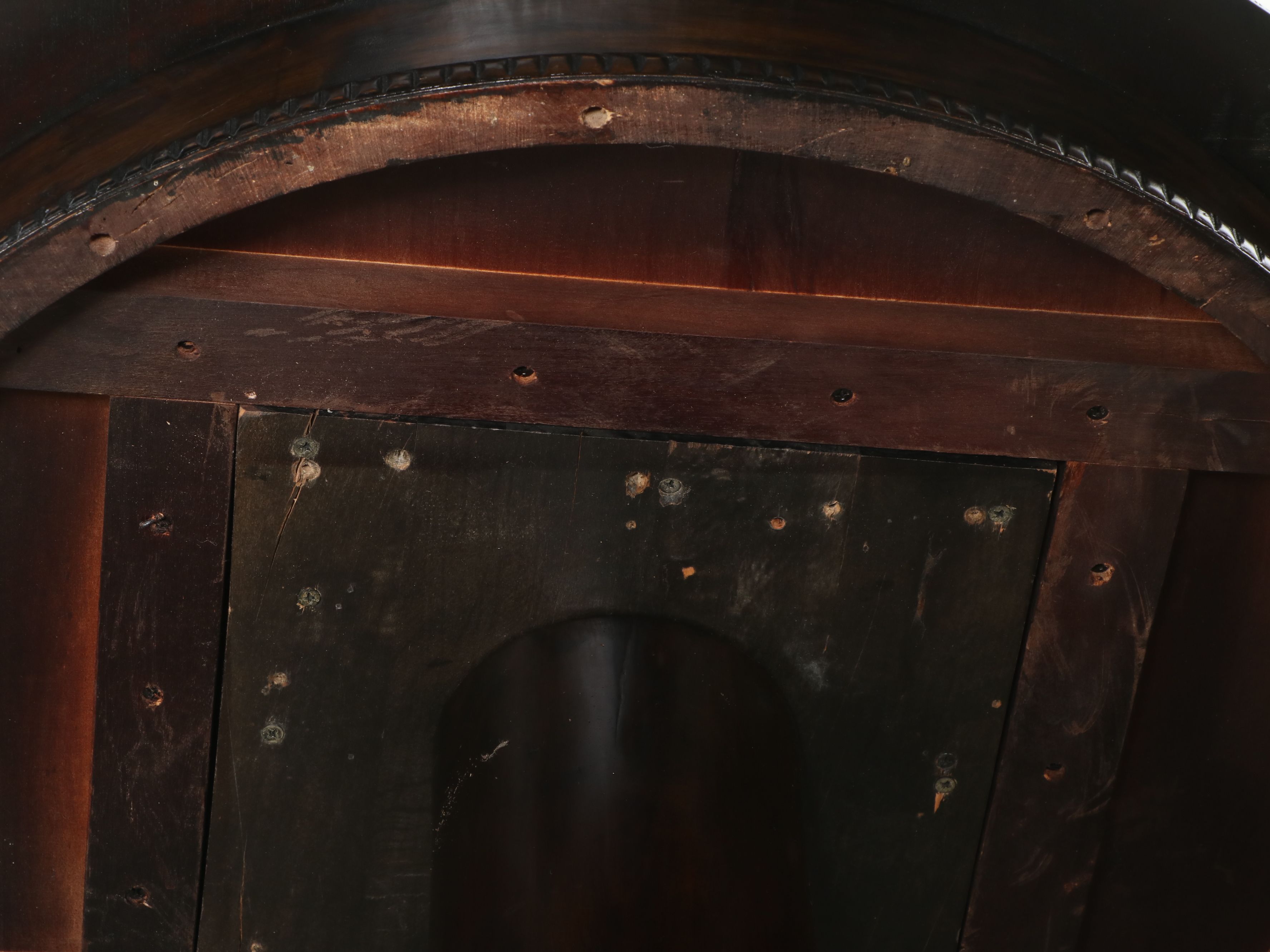 Empire Style Mahogany Finish Pedestal Table