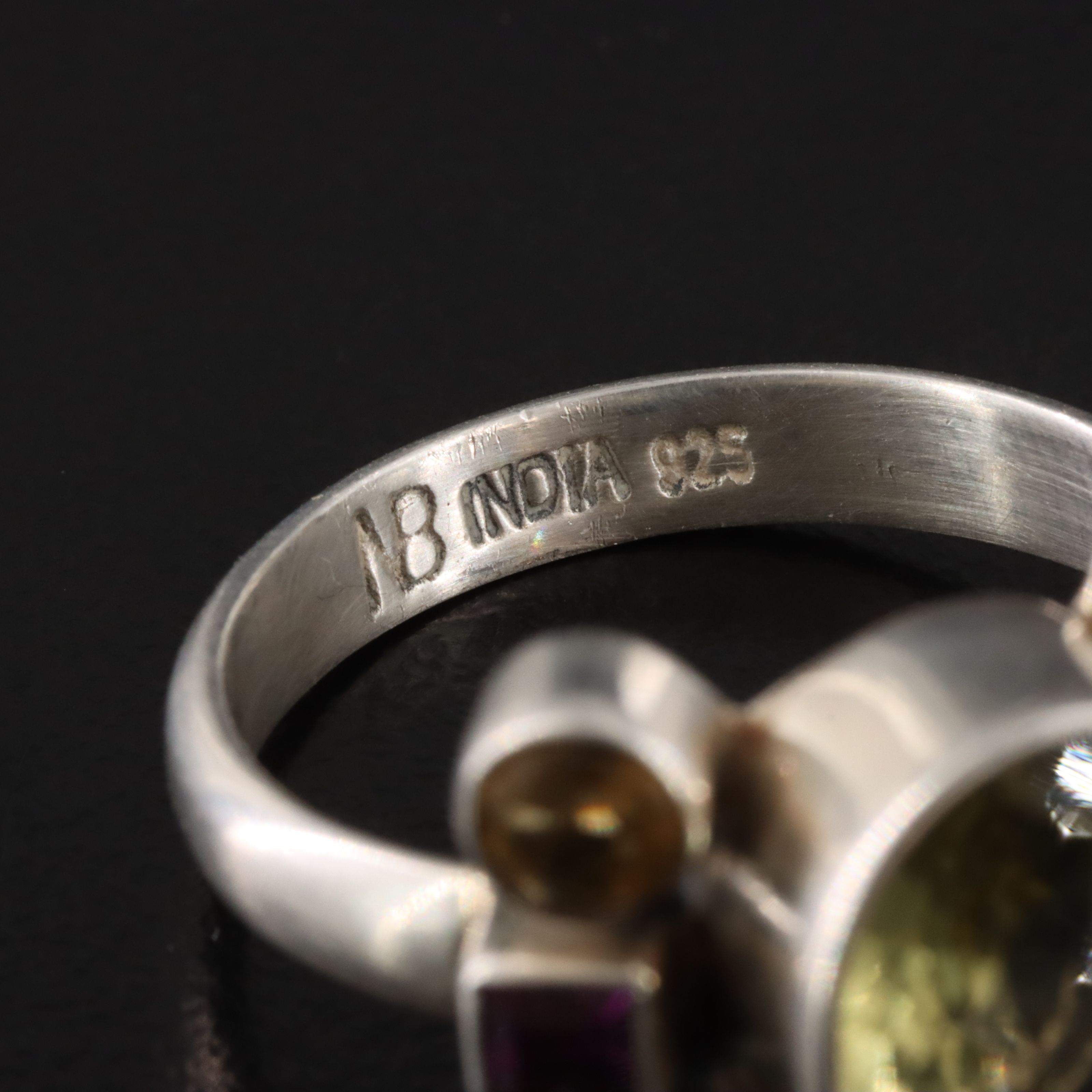 Nicky Butler Sterling Citrine and Garnet Ring