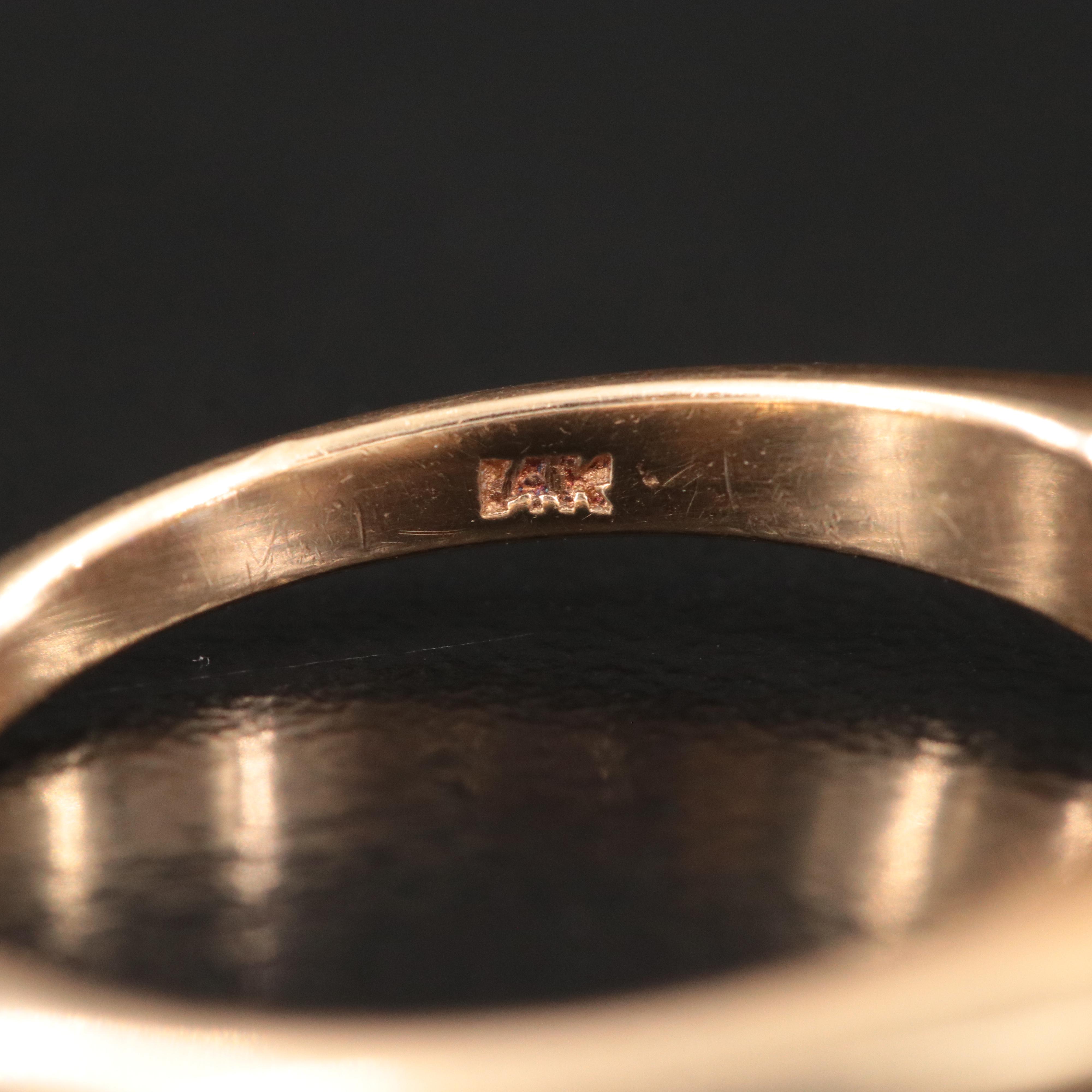 14K Sapphire and Diamond Ring