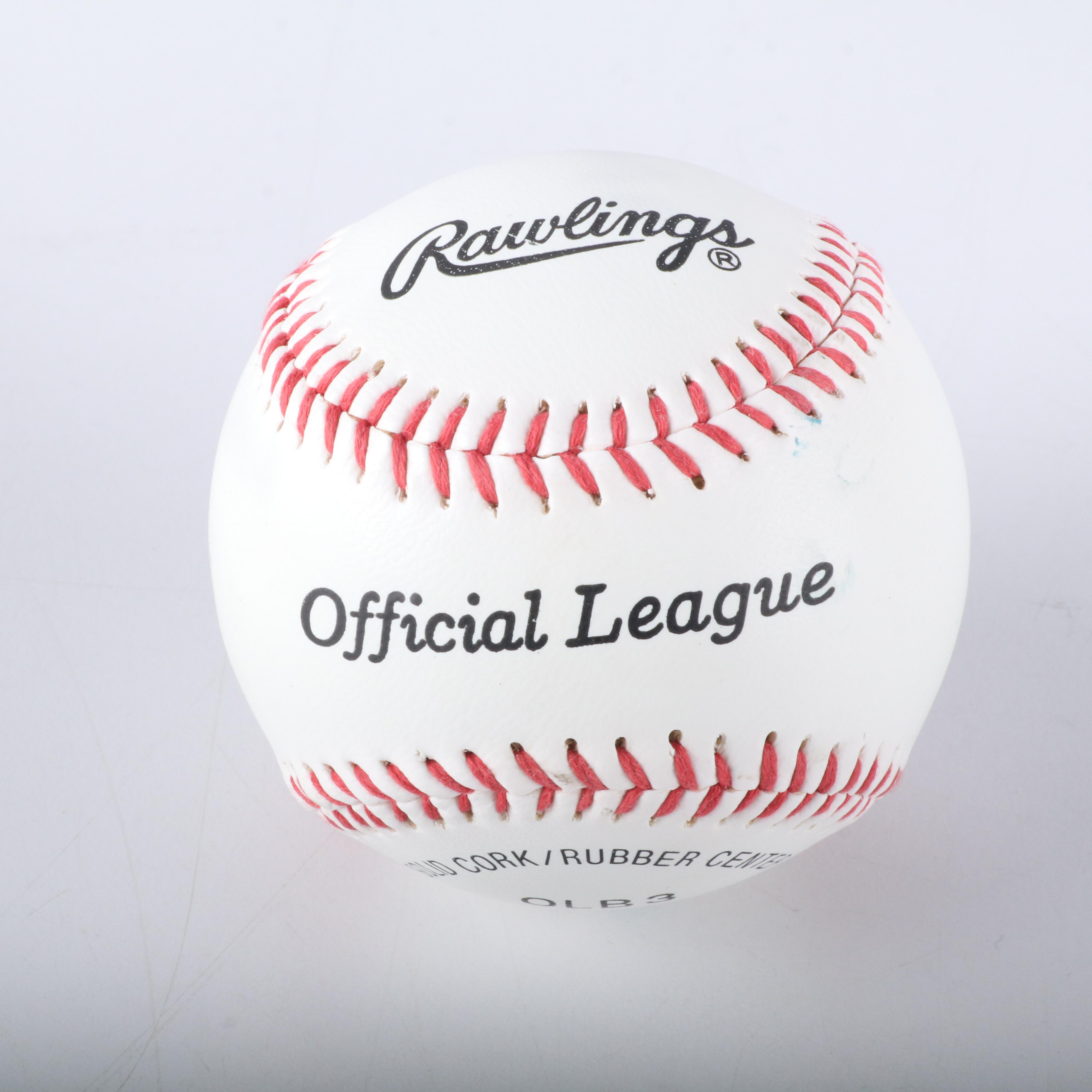 Brooks Robinson Signed Rawlings Baseball and Longball Cellars Chardonnay Bottle