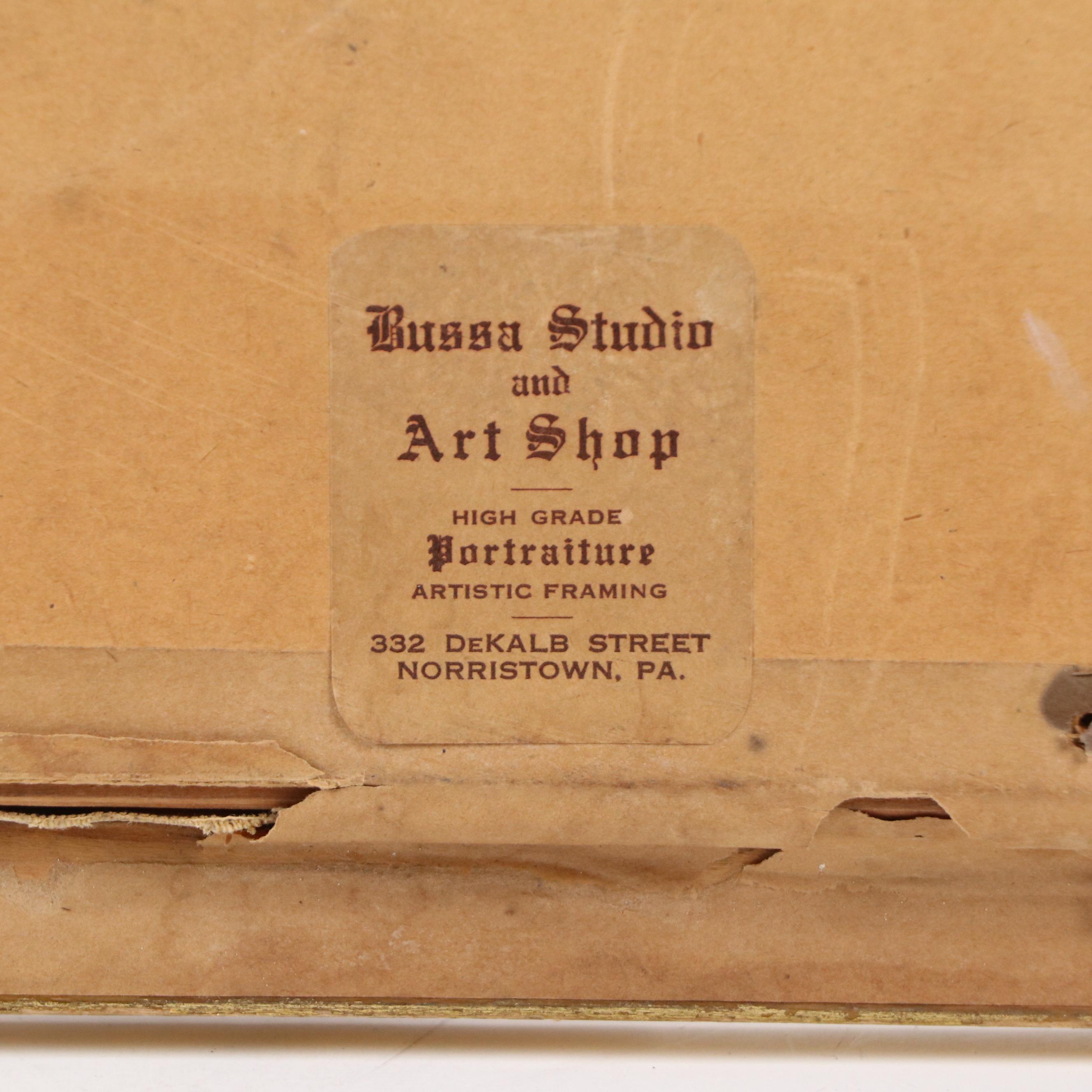 Mexican Village Scene Oil Painting with Taxco Cathedral in Distance, 1949