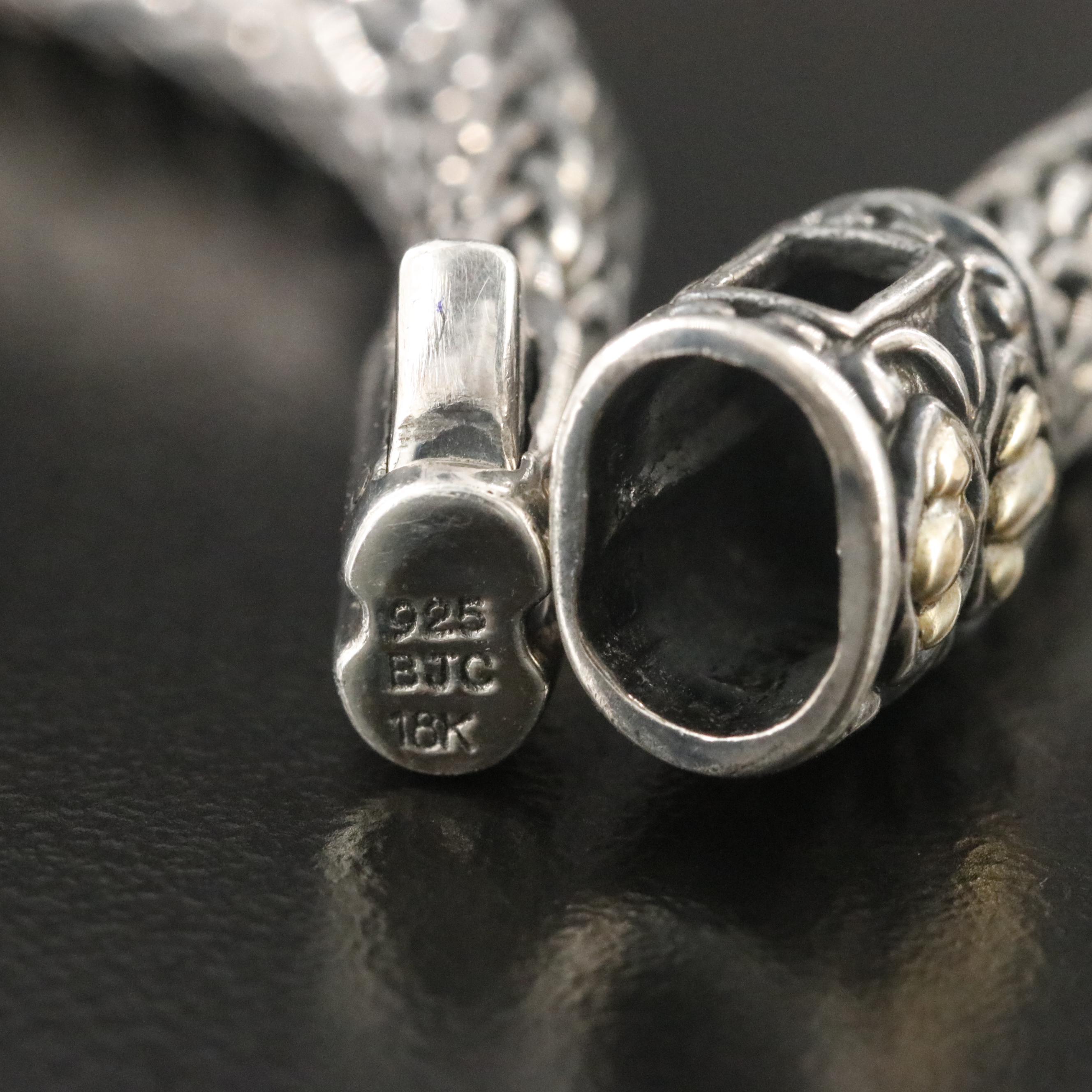 Samuel Benham Sterling Tourmaline Bracelet with 18K Accents