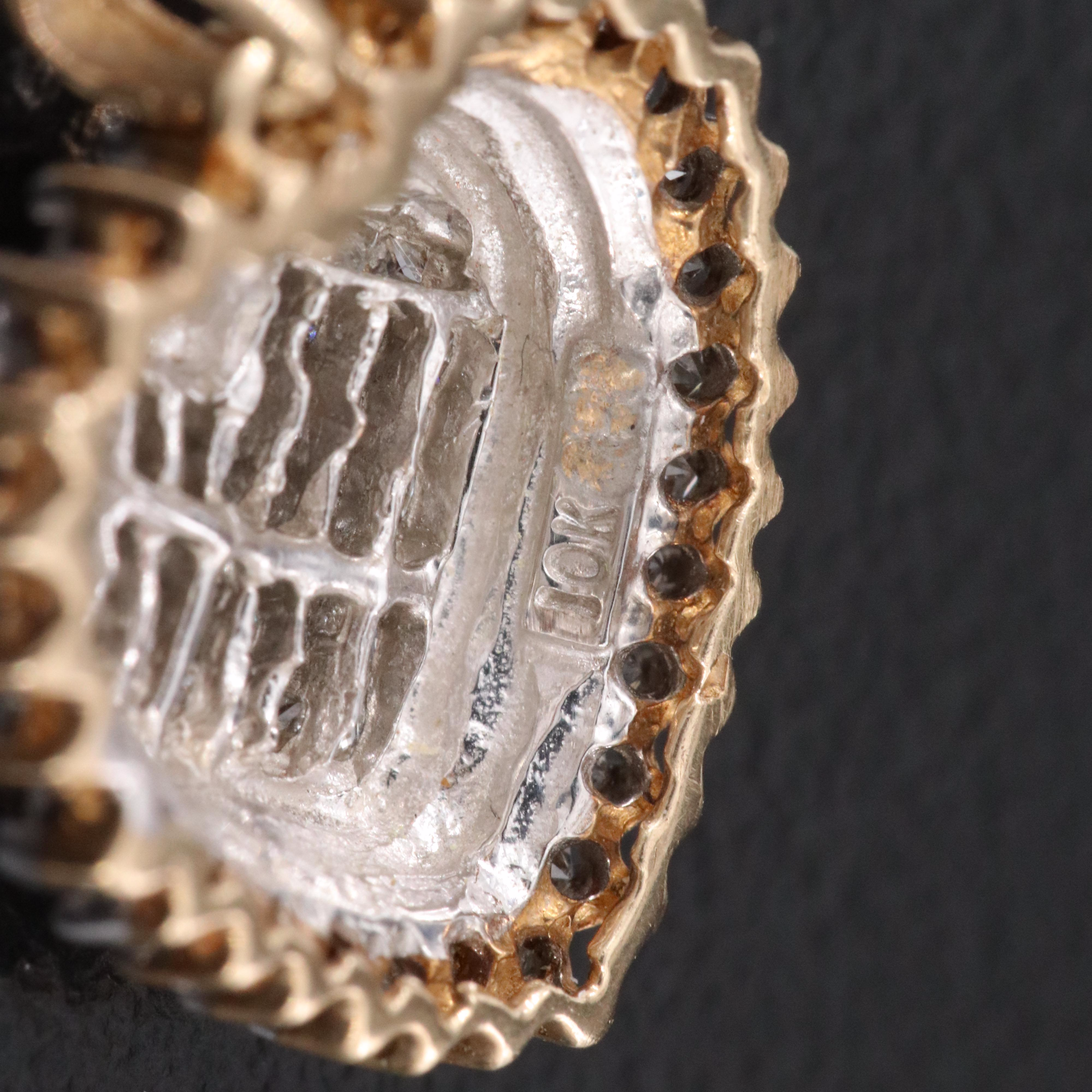 10K 0.53 CTW Diamond Heart Pendant