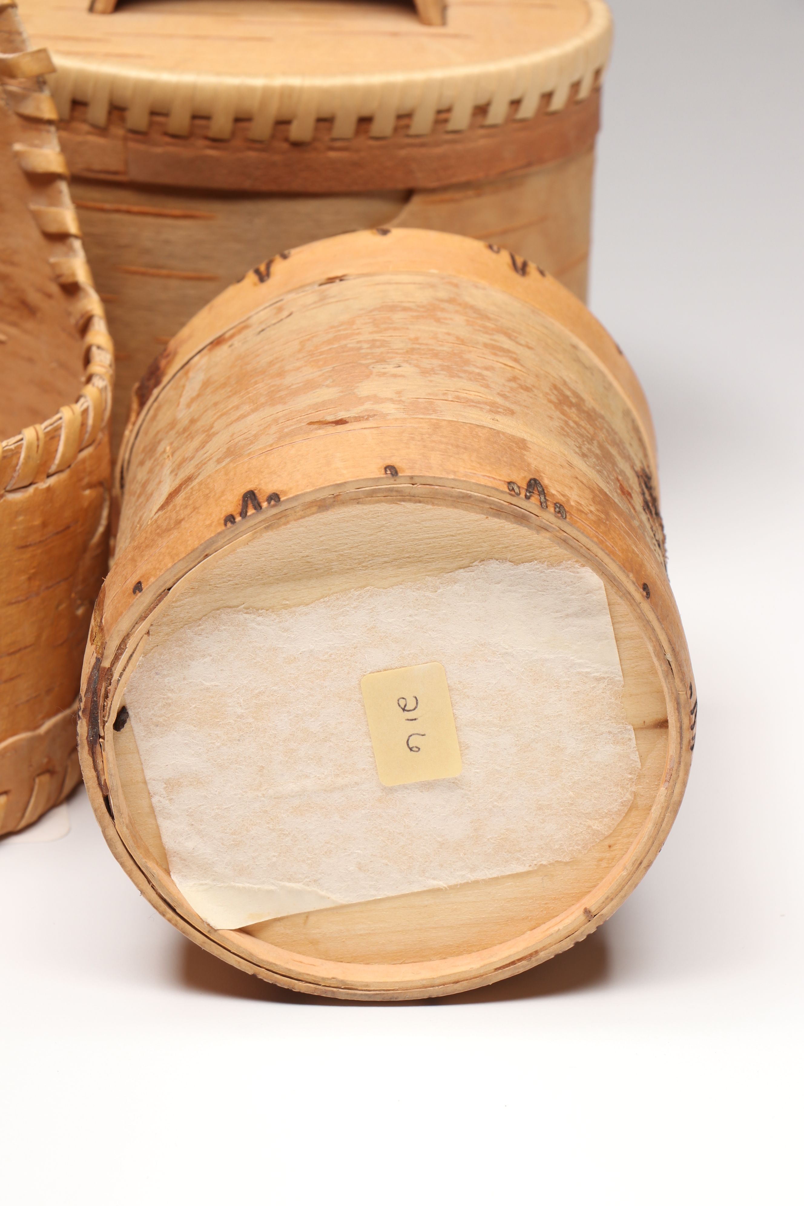 SIberian Buryat Birch and Cedar Bark Containers
