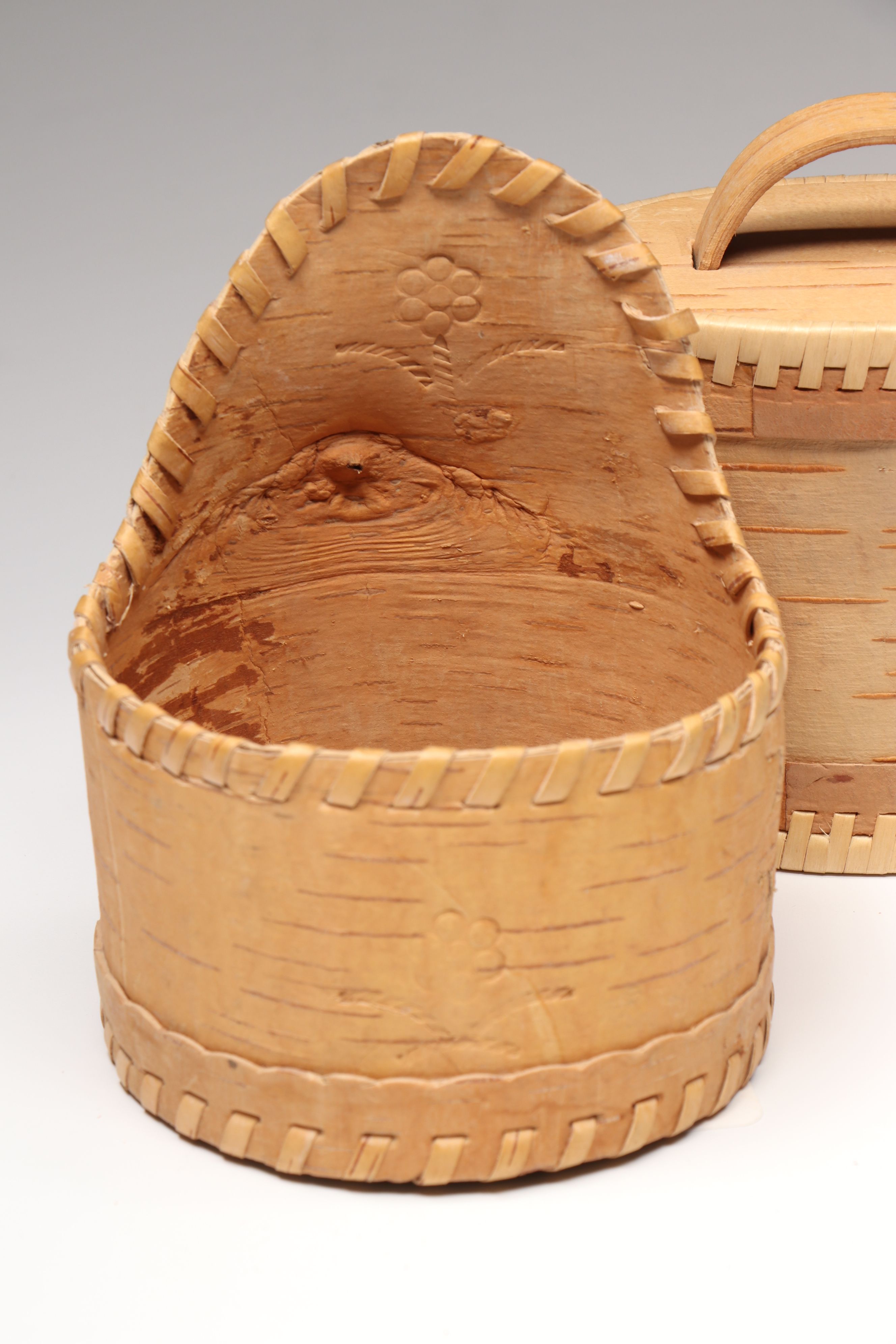 SIberian Buryat Birch and Cedar Bark Containers