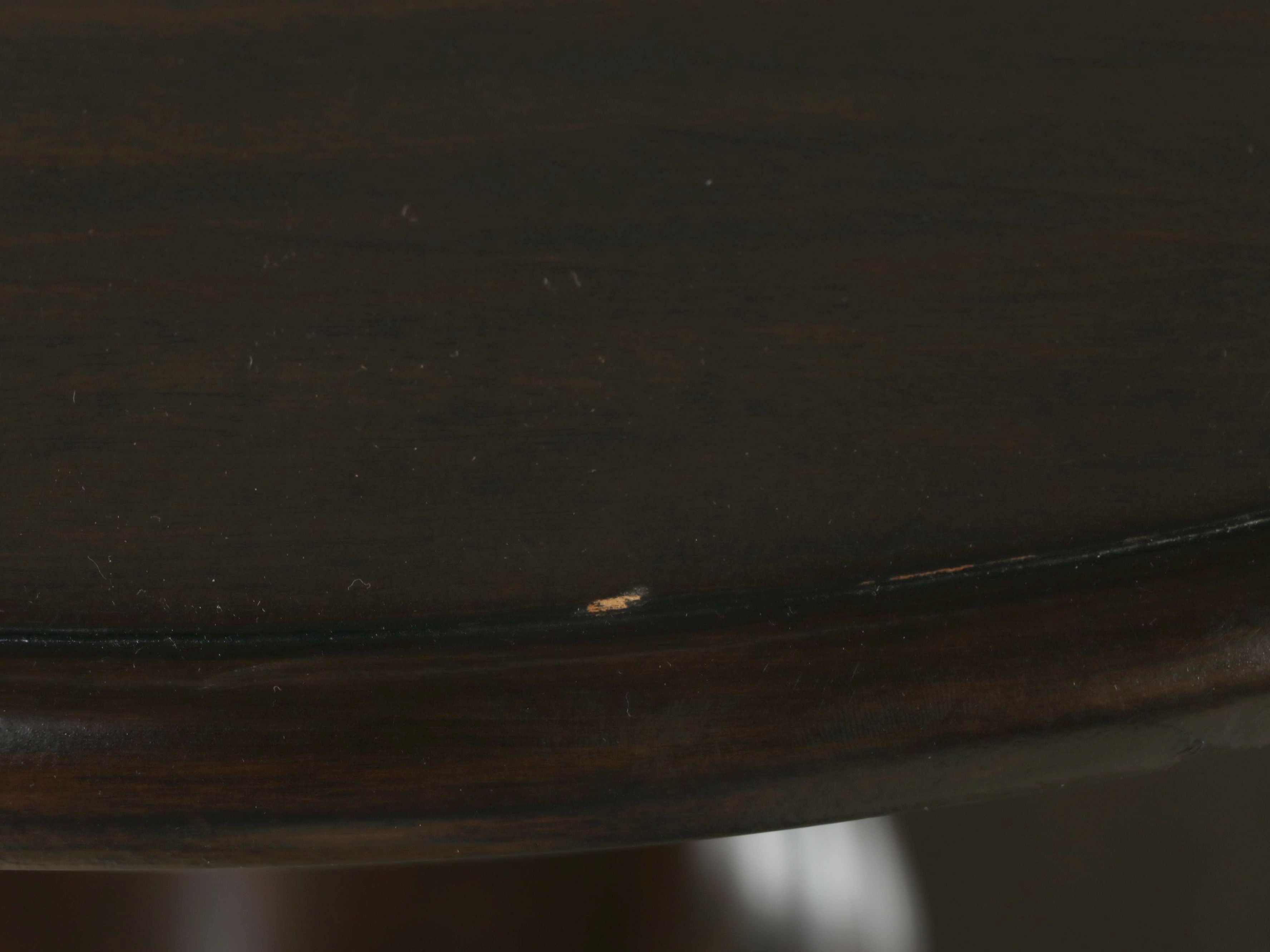 Empire Style Mahogany Finish Pedestal Table