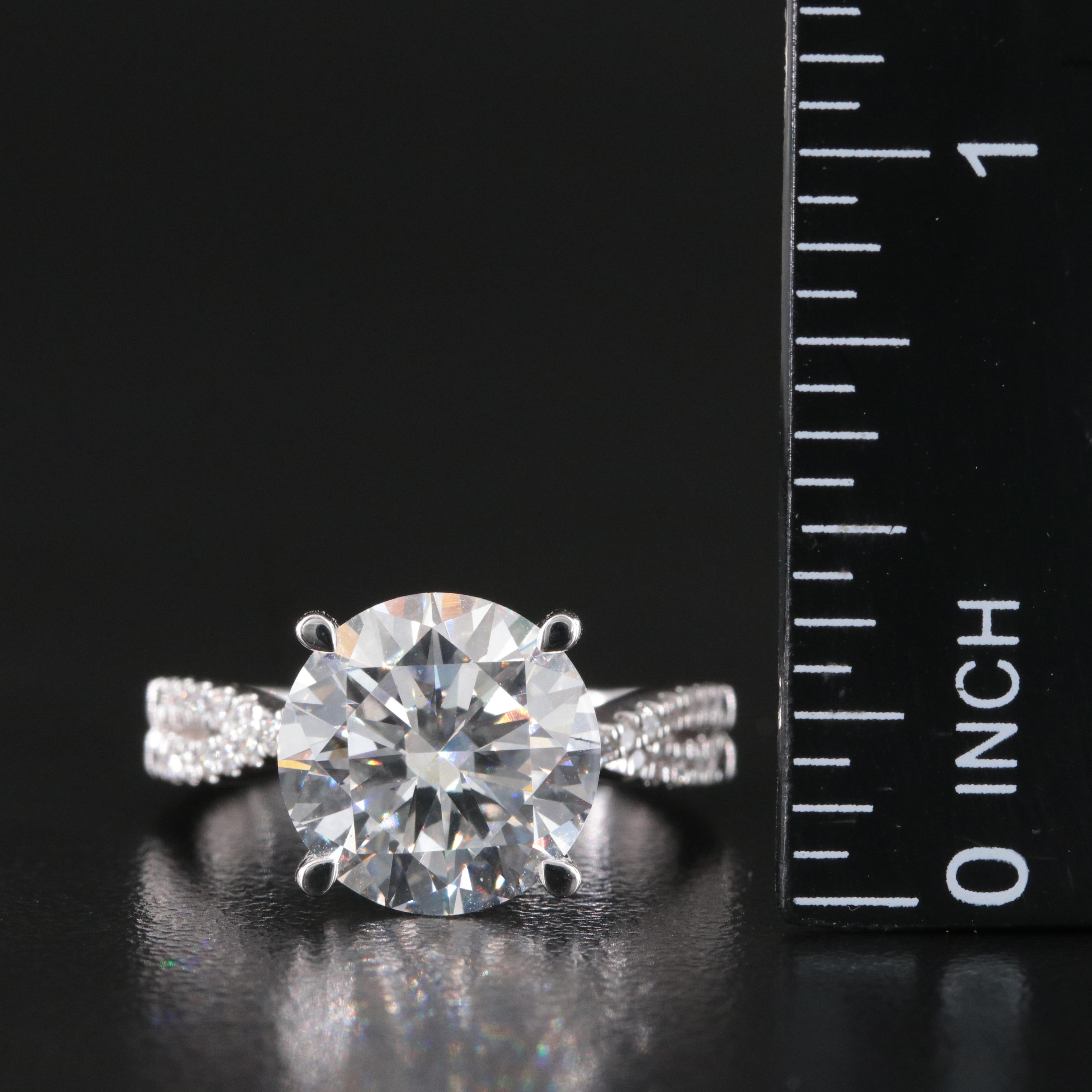 14K 5.23 CTW Lab Grown Diamond Ring