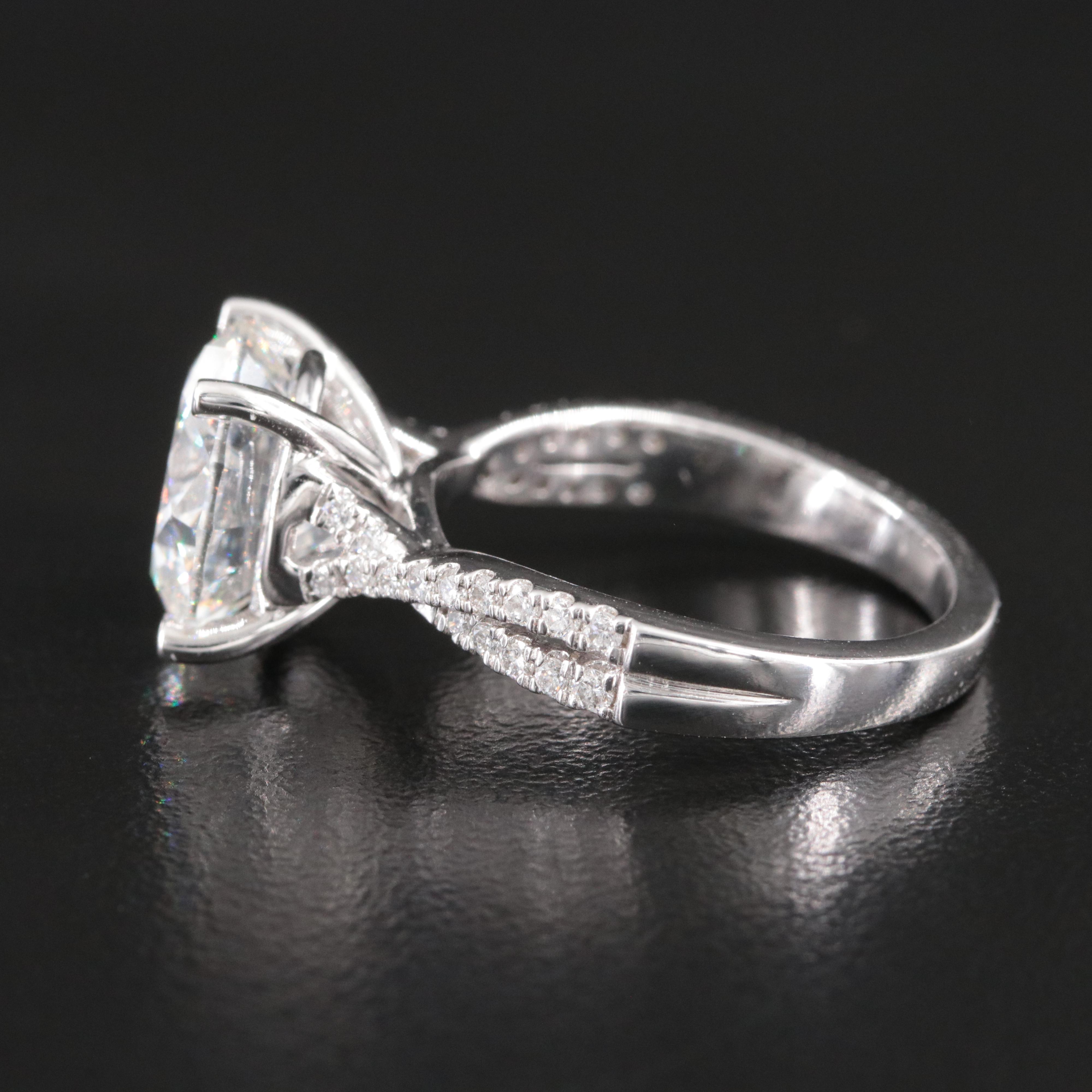 14K 5.23 CTW Lab Grown Diamond Ring