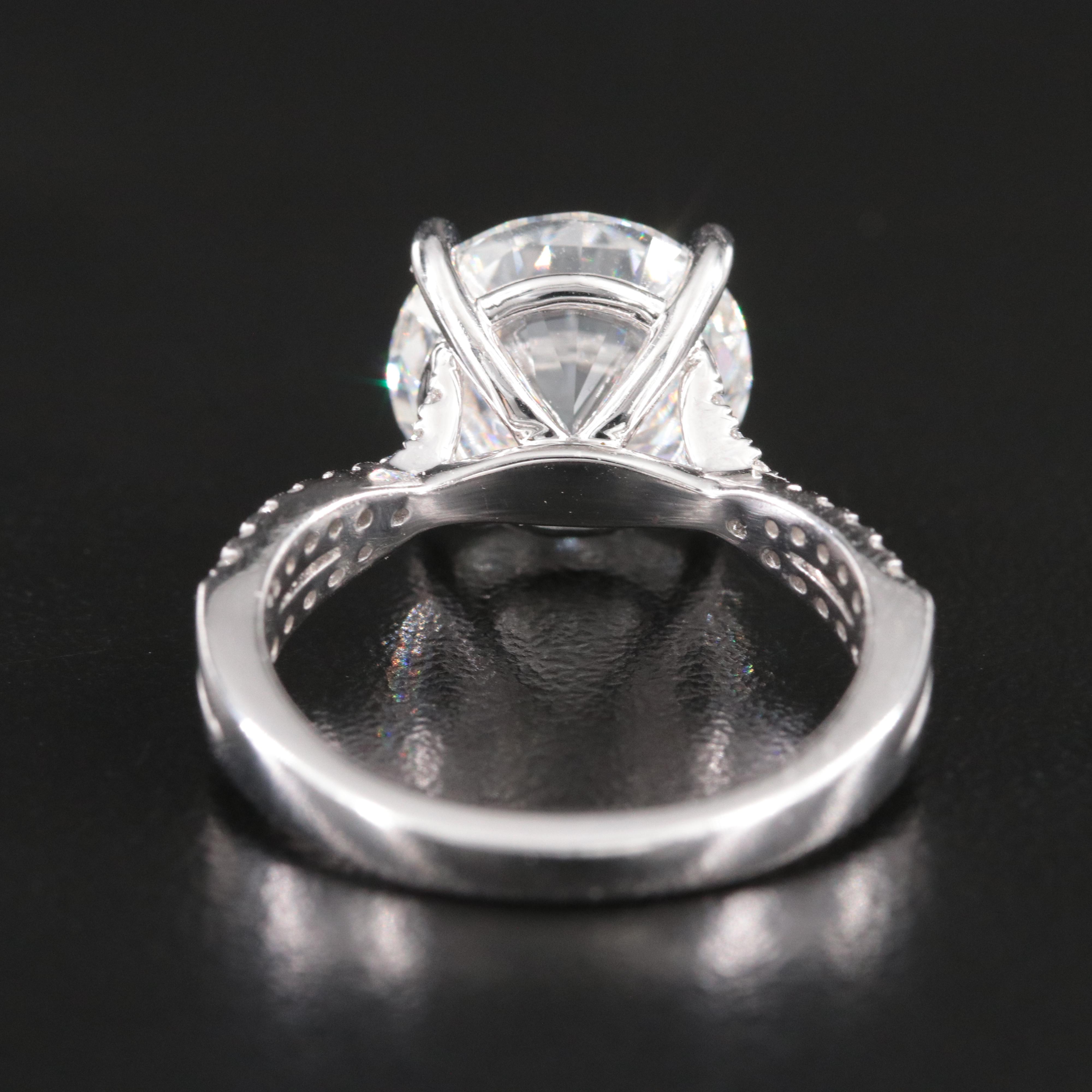 14K 5.23 CTW Lab Grown Diamond Ring