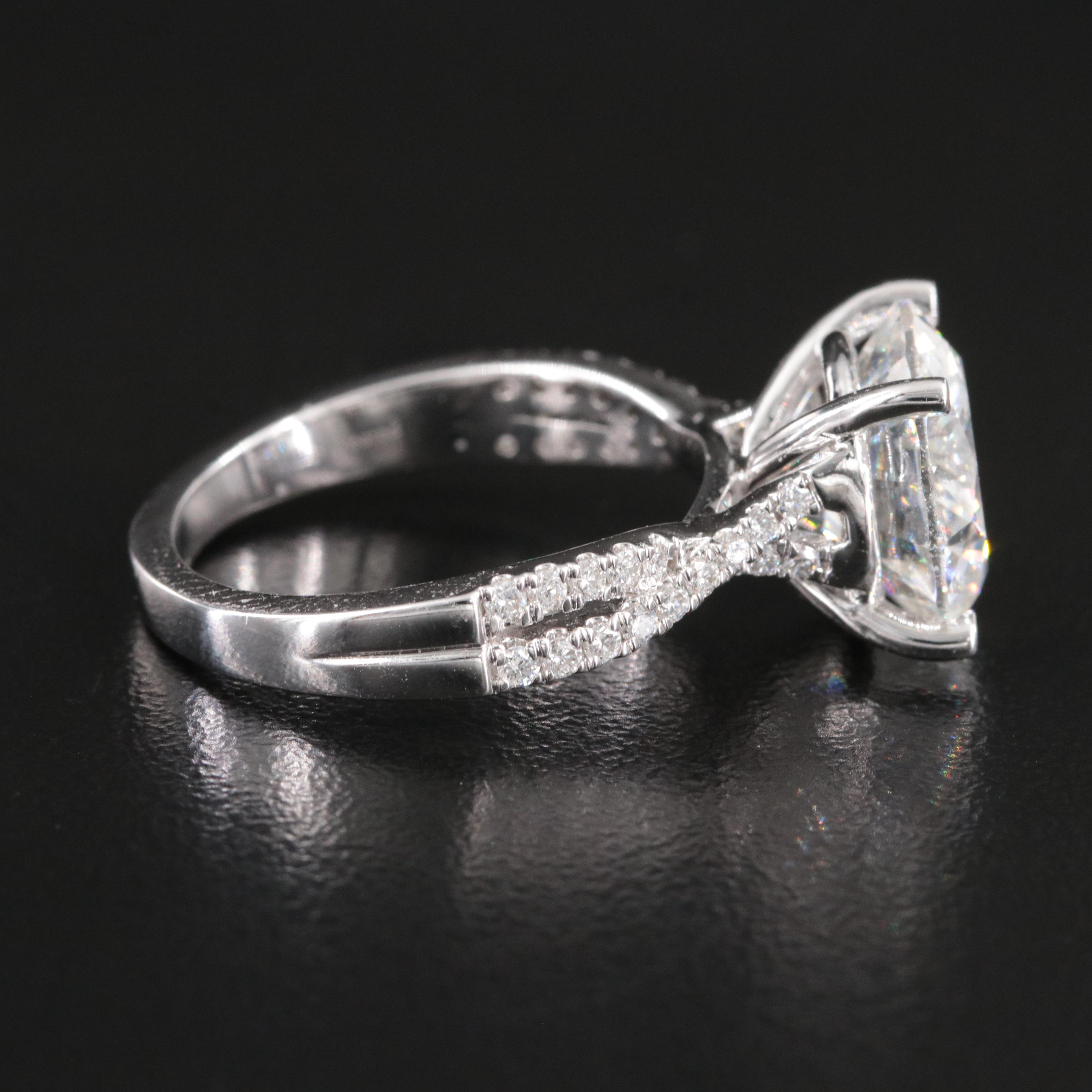 14K 5.23 CTW Lab Grown Diamond Ring