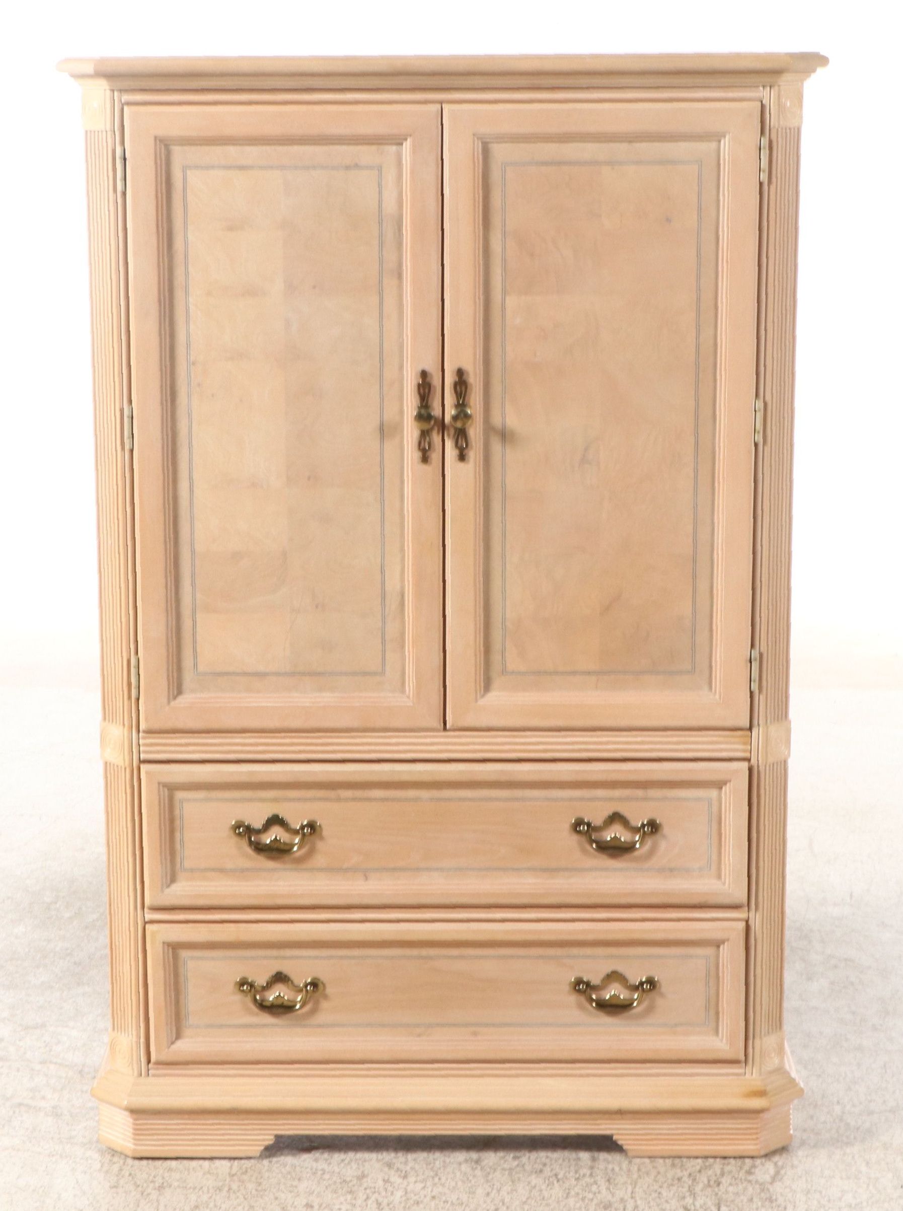 Traditional White Oak Armoire