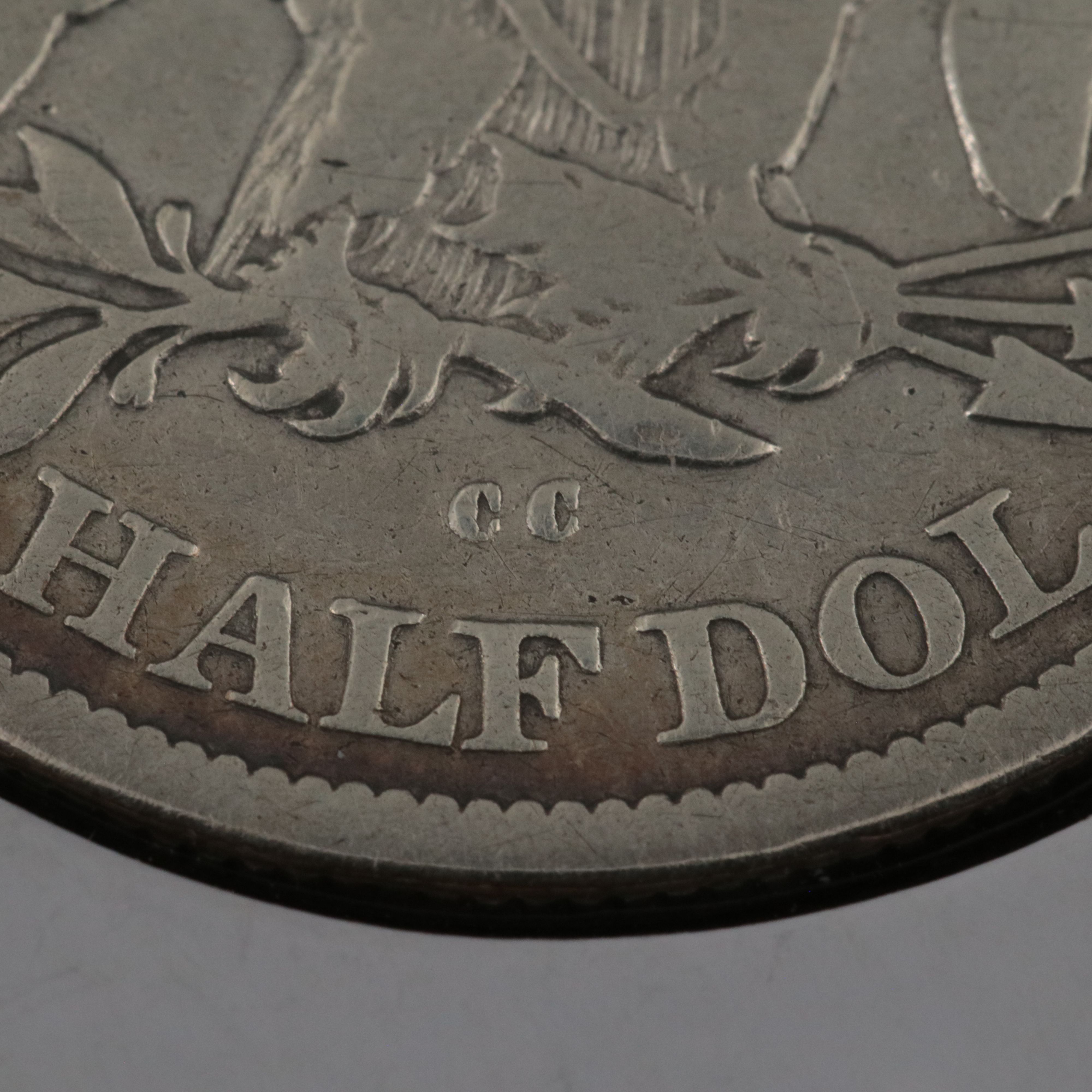 1877-CC Liberty Seated Silver Half Dollar