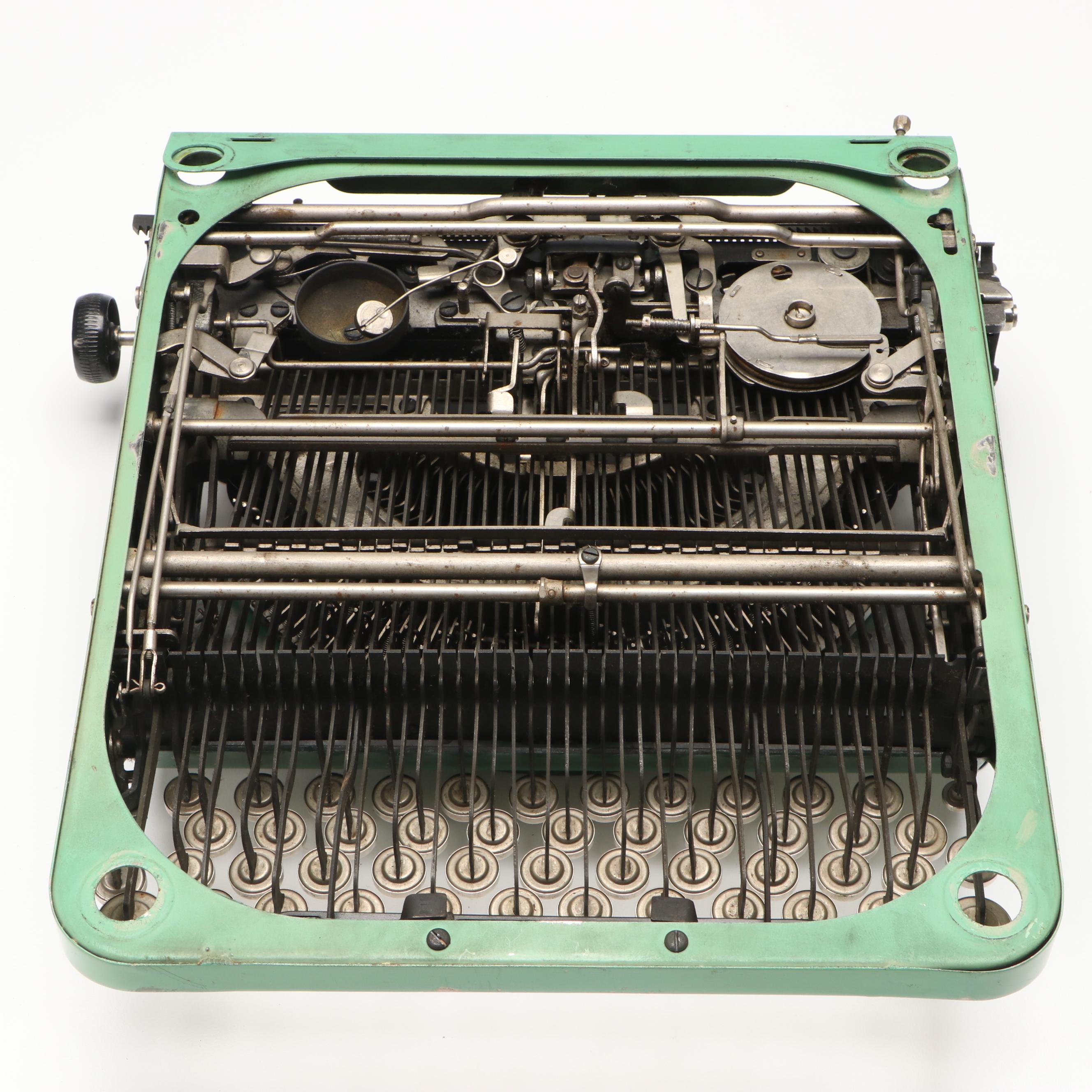 Remington Portable Green Metal Typewriter