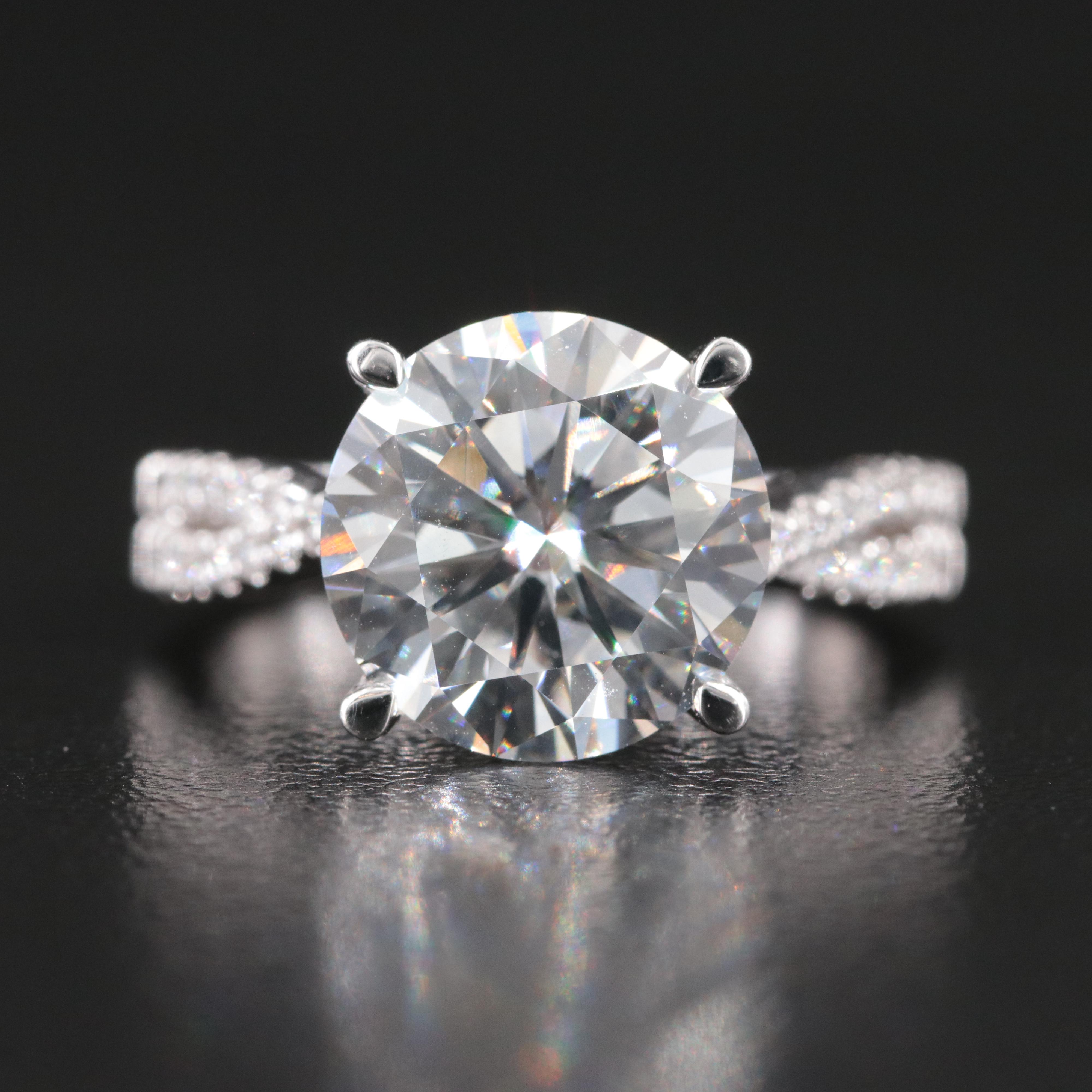 14K 5.06 CTW Lab Grown Diamond Ring