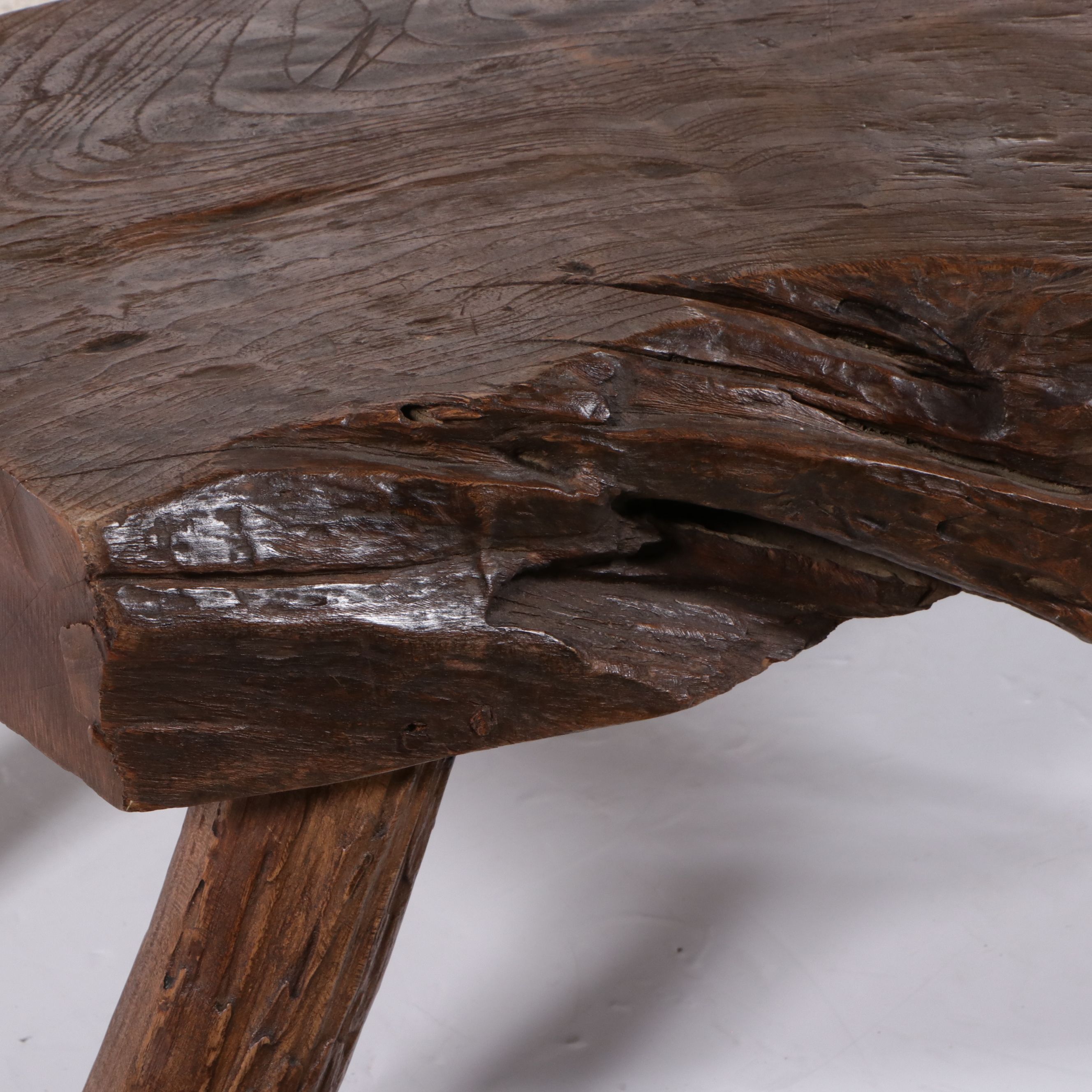 Live Edge Natural Wood Coffee Table