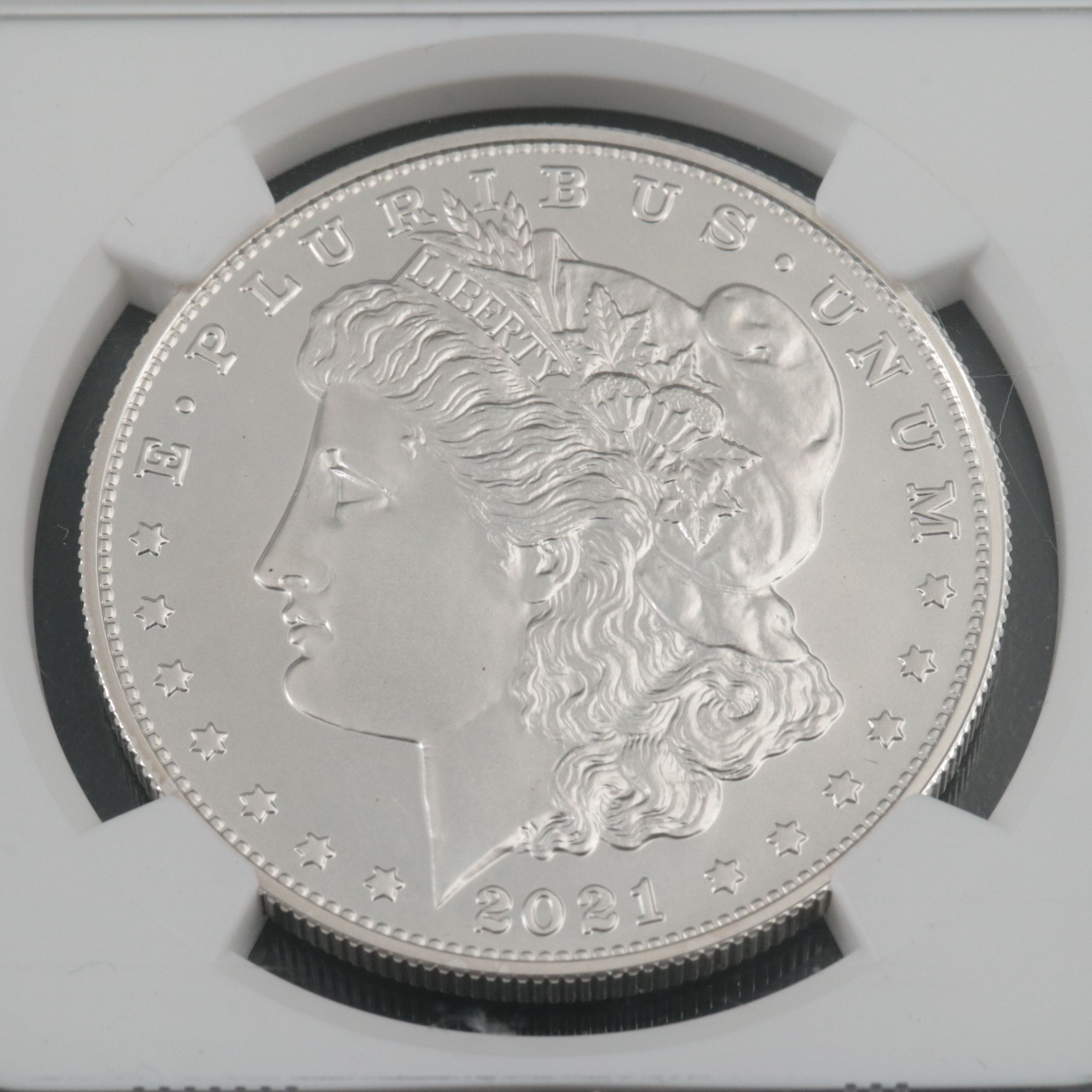 NGC Graded MS70 2021-S Morgan Silver Dollar, First Day of Issue