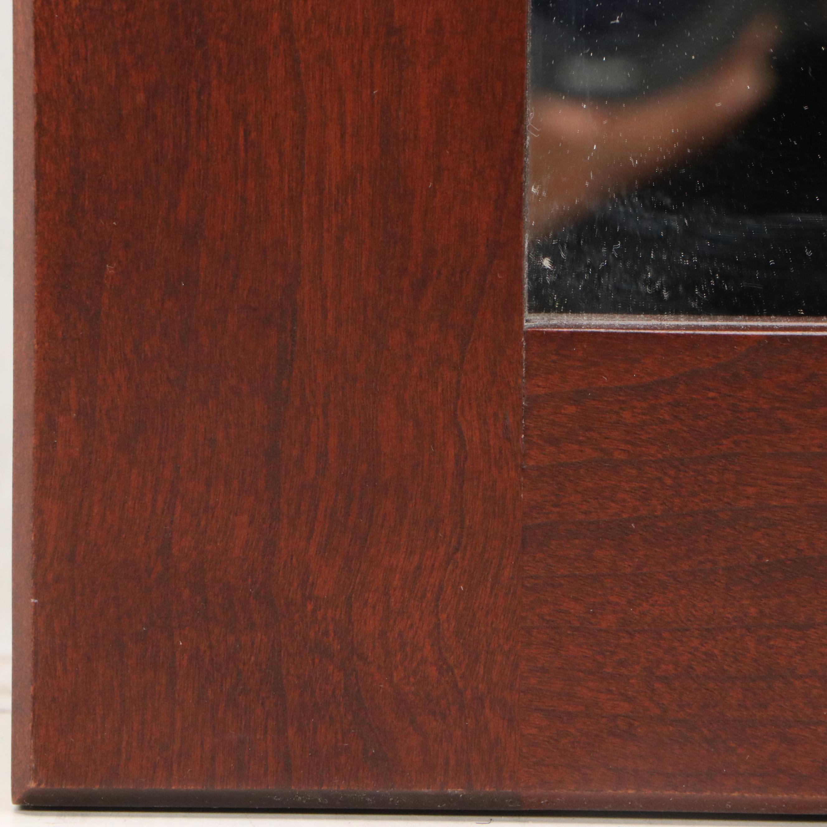 Wood Rectangular Wall Hanging Mirror