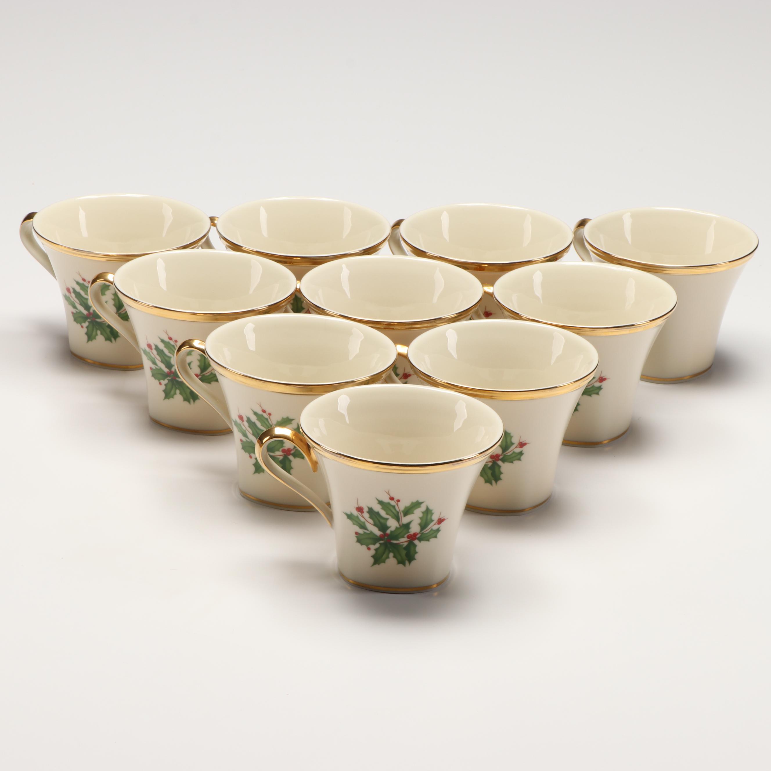 Lenox "Holiday" Collection Porcelain Centerpiece Bowl and More Dinnerware