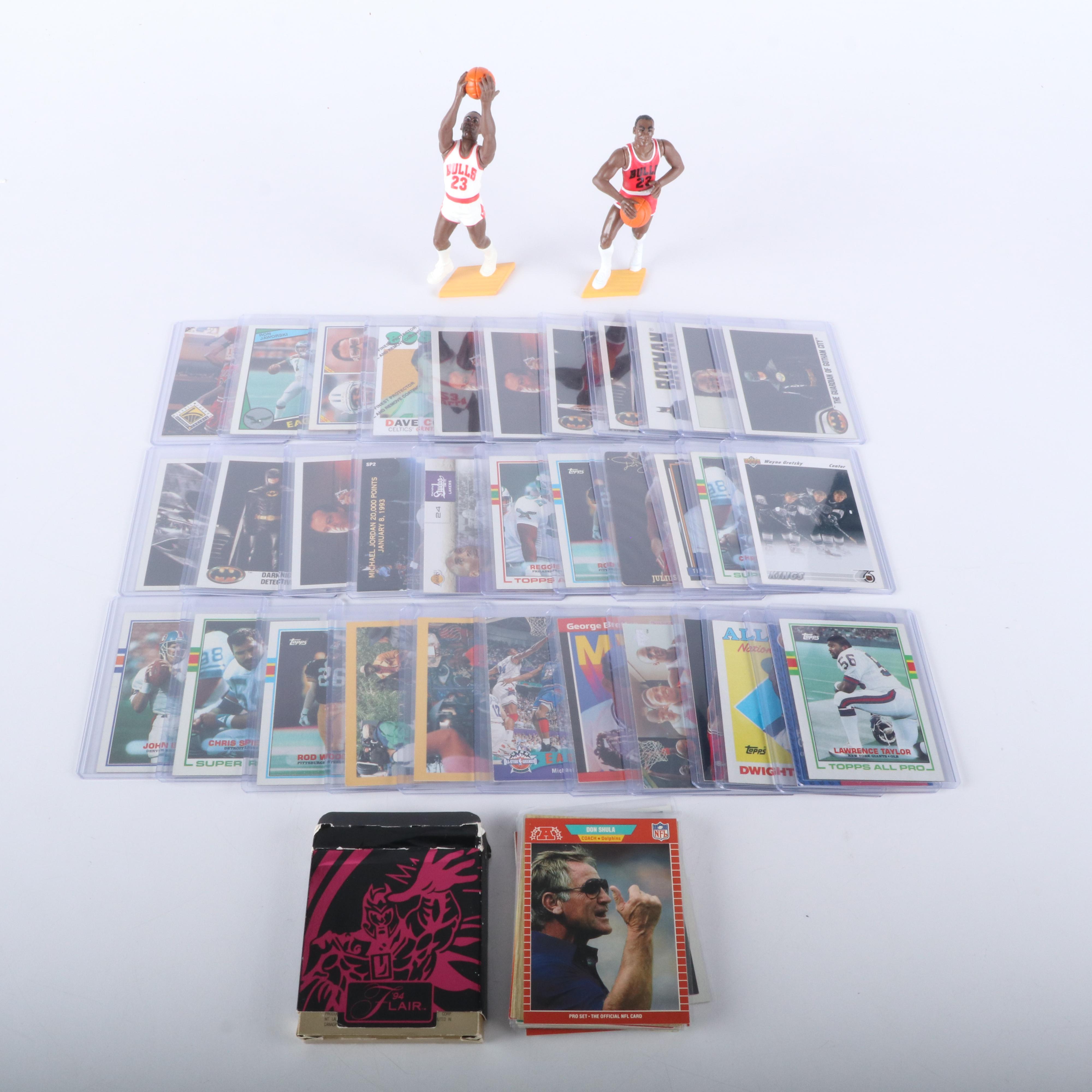 Michael Jordan Starting Lineup Action Figures with Sports Trading Cards and More