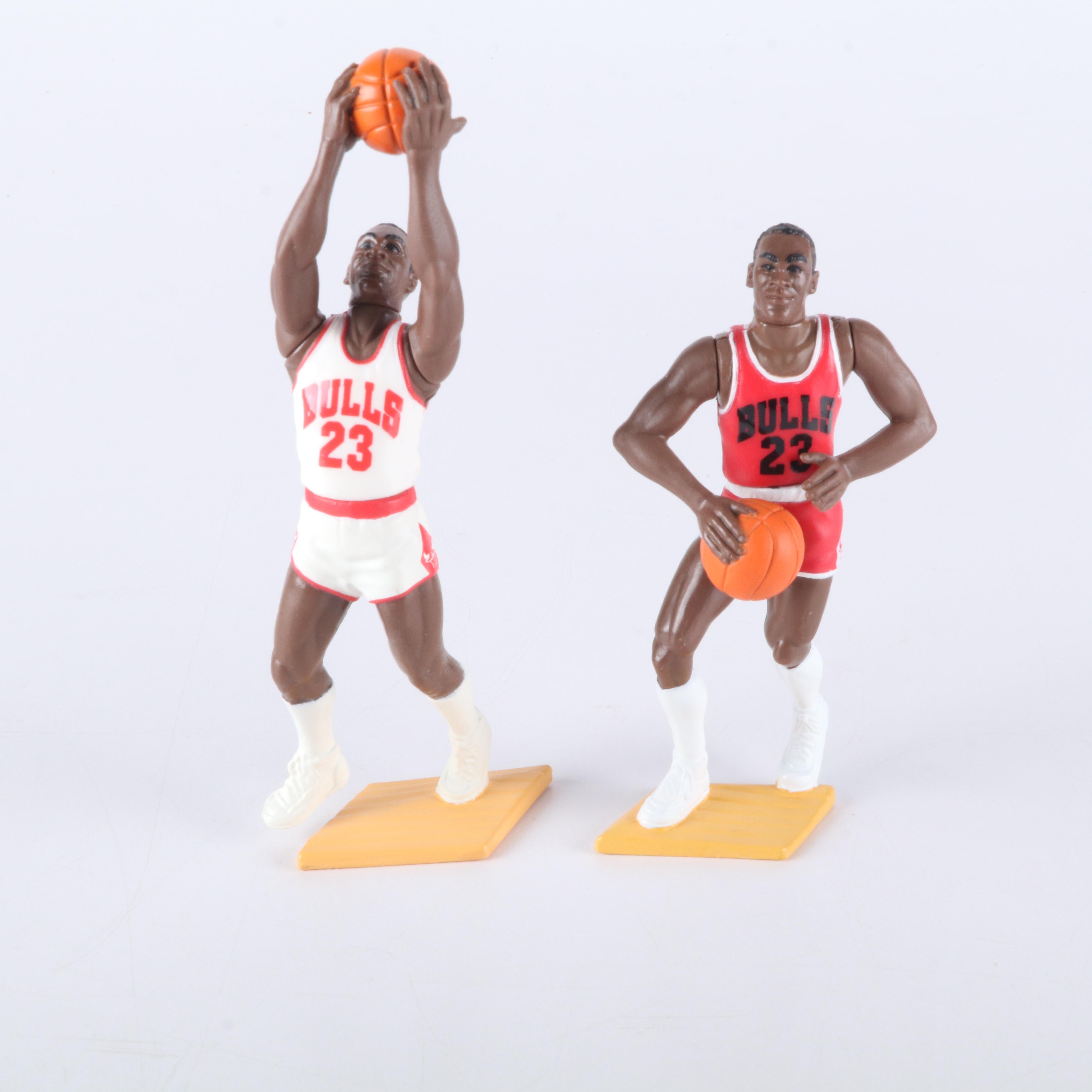 Michael Jordan Starting Lineup Action Figures with Sports Trading Cards and More