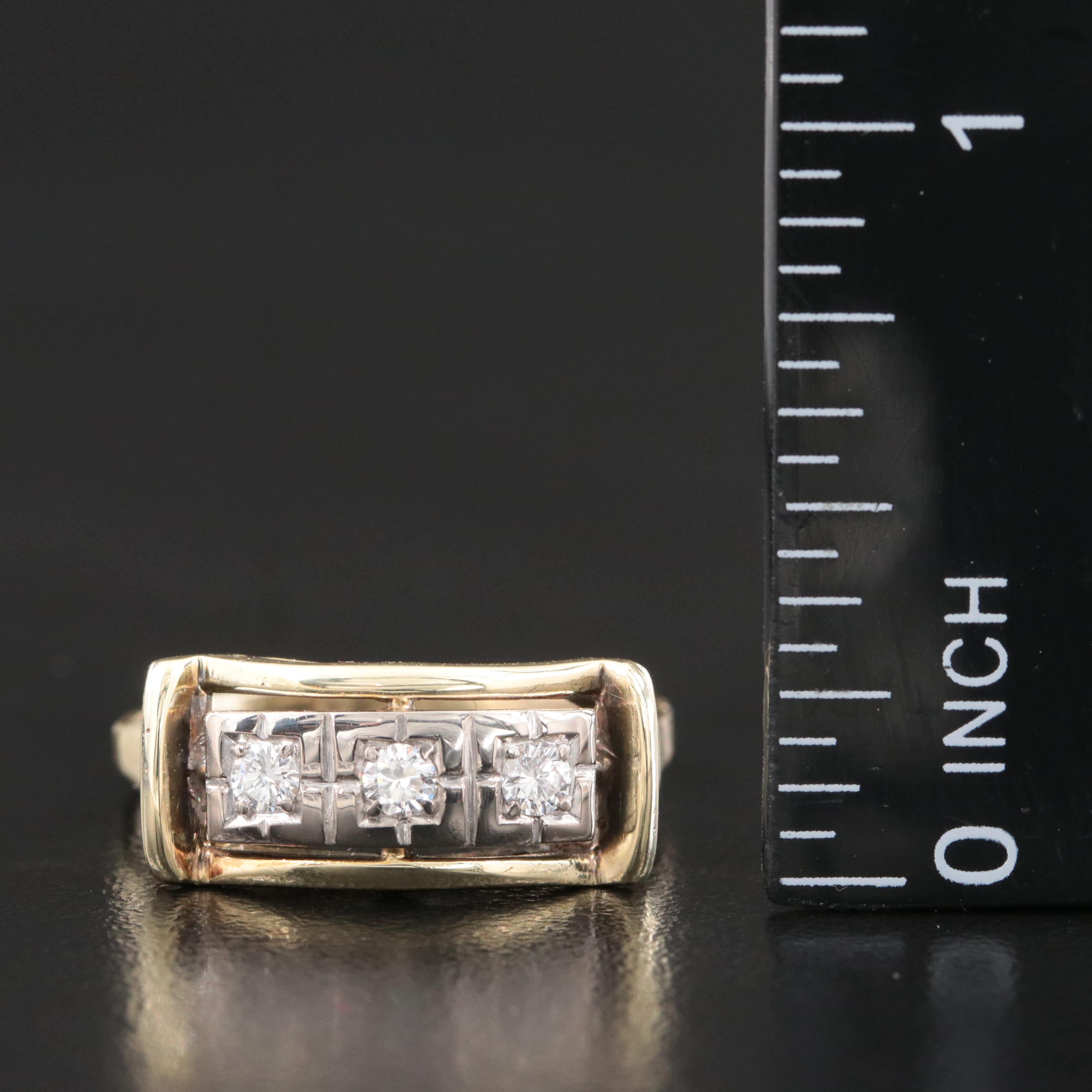 14K and 10K 0.19 CTW Diamond Ring