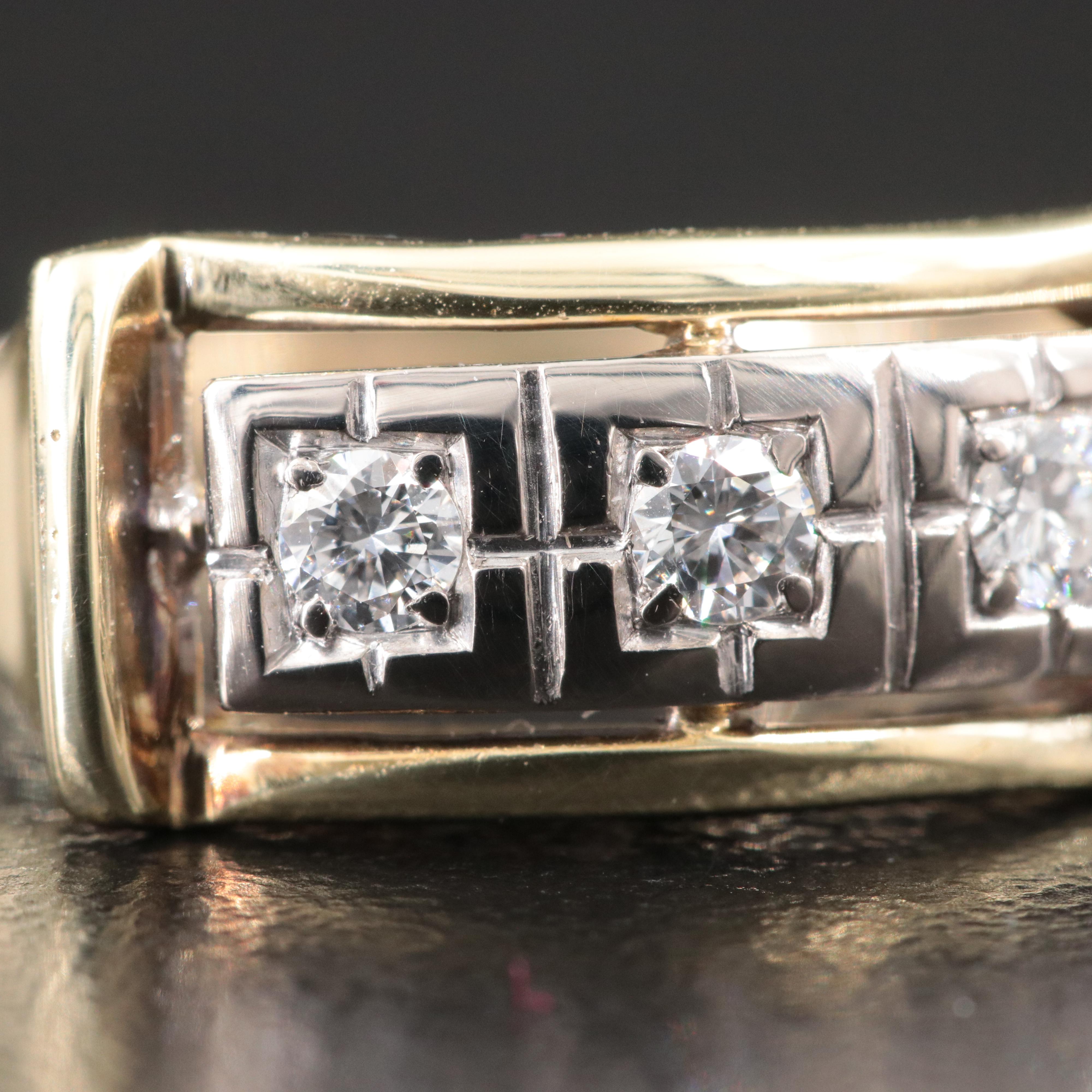 14K and 10K 0.19 CTW Diamond Ring