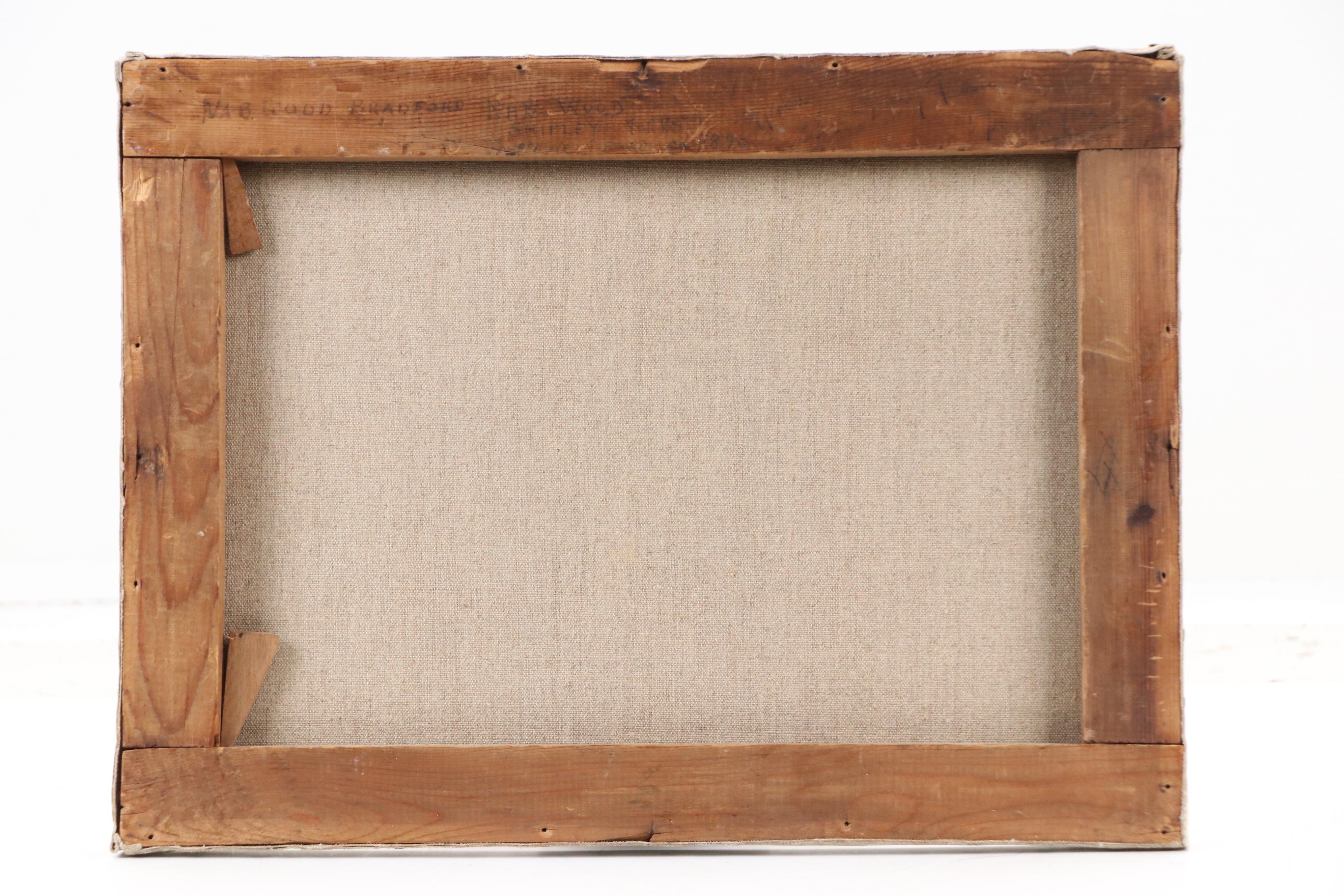 English School Oil Painting "Nab Wood, Shipley Yorkshire," Late 19th Century