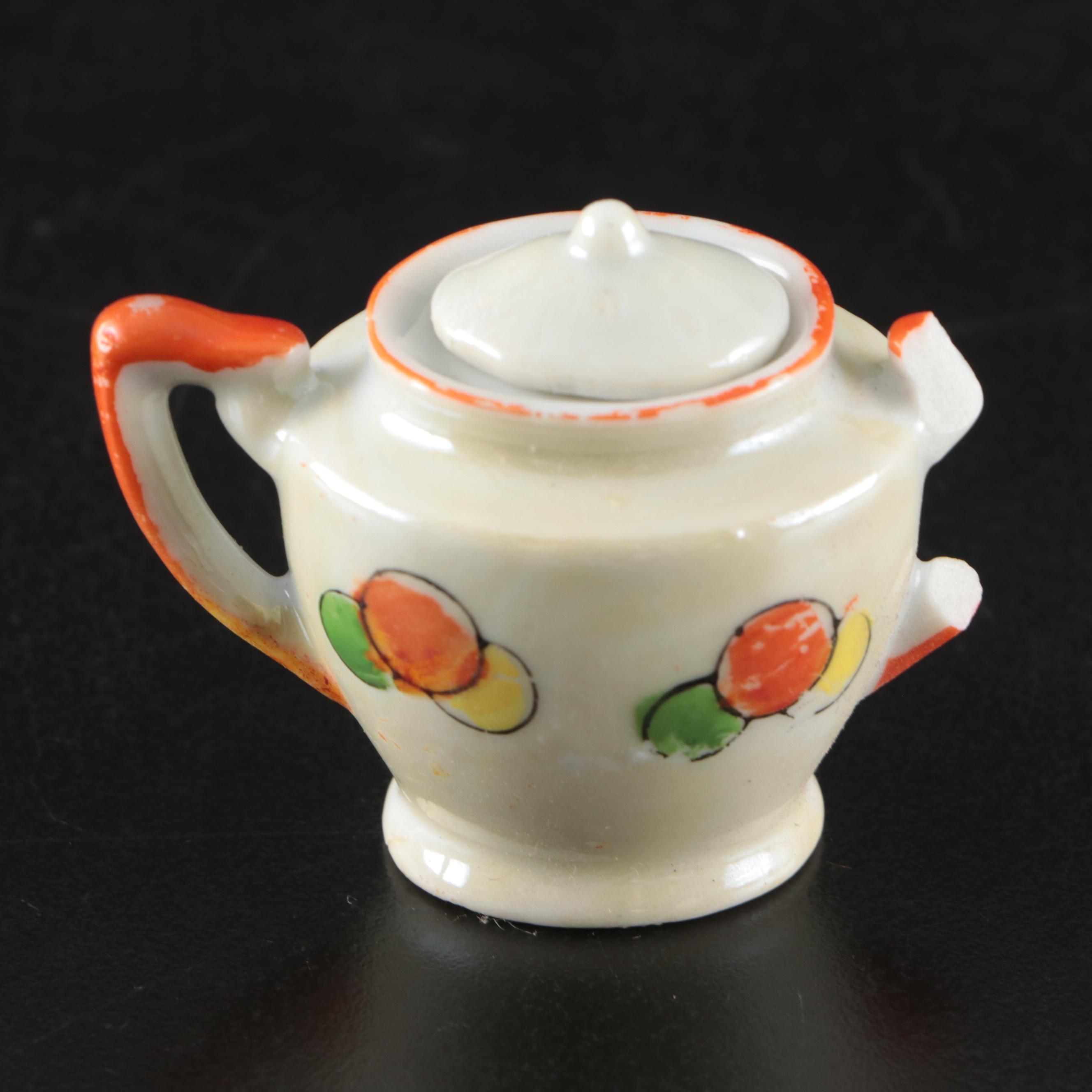 Japanese Porcelain Lusterware Play Tea Set, Early to Mid-20th Century