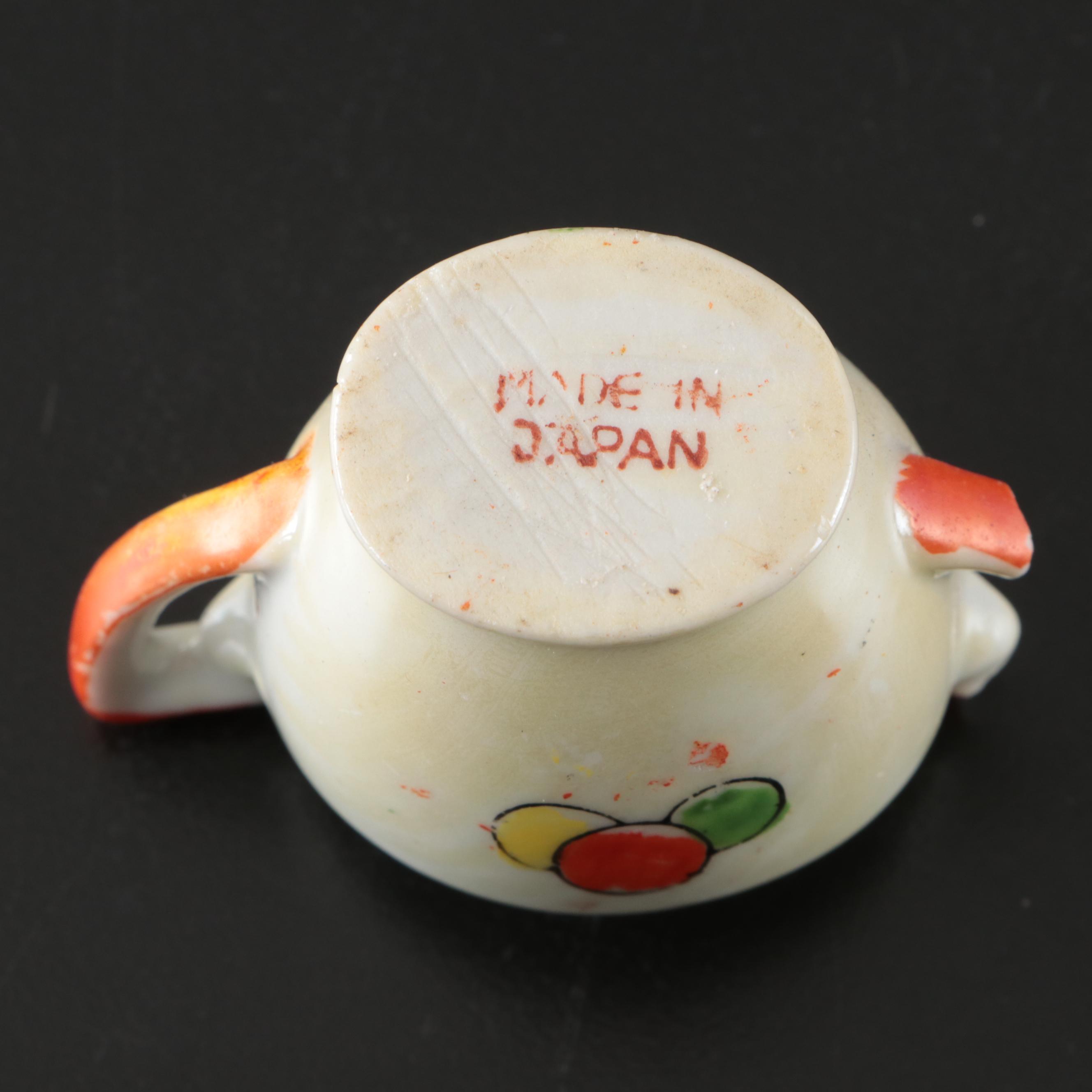 Japanese Porcelain Lusterware Play Tea Set, Early to Mid-20th Century