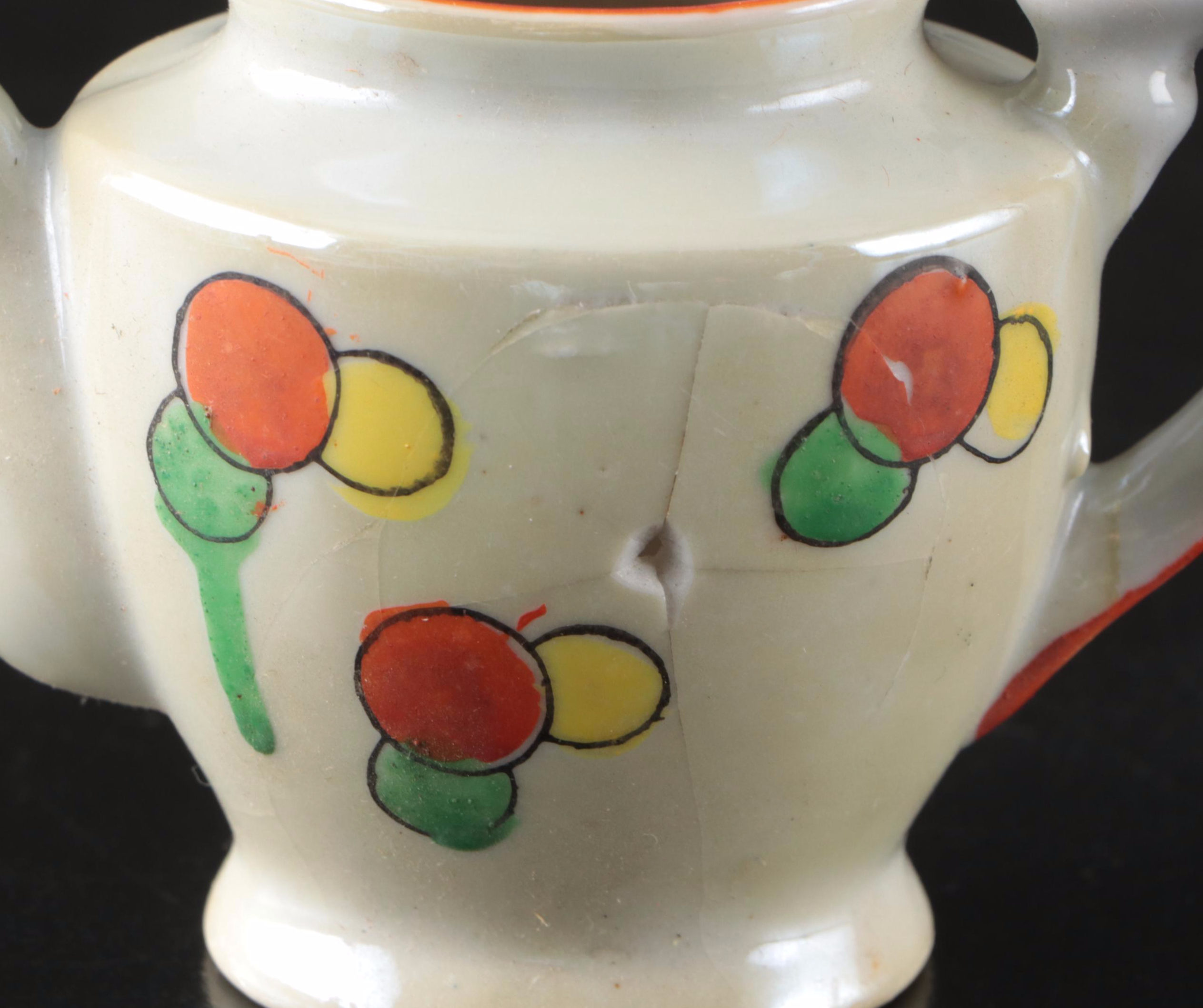 Japanese Porcelain Lusterware Play Tea Set, Early to Mid-20th Century