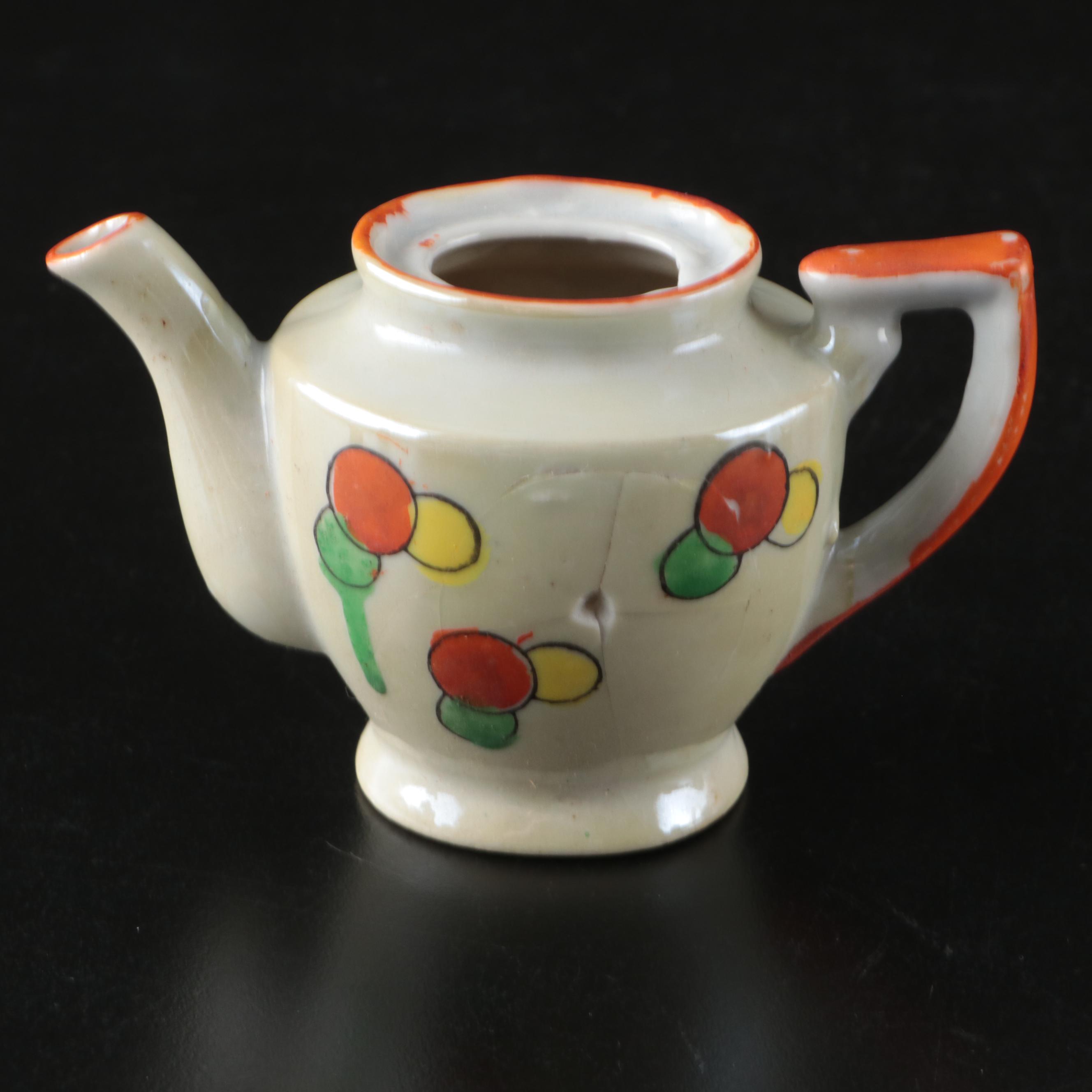 Japanese Porcelain Lusterware Play Tea Set, Early to Mid-20th Century