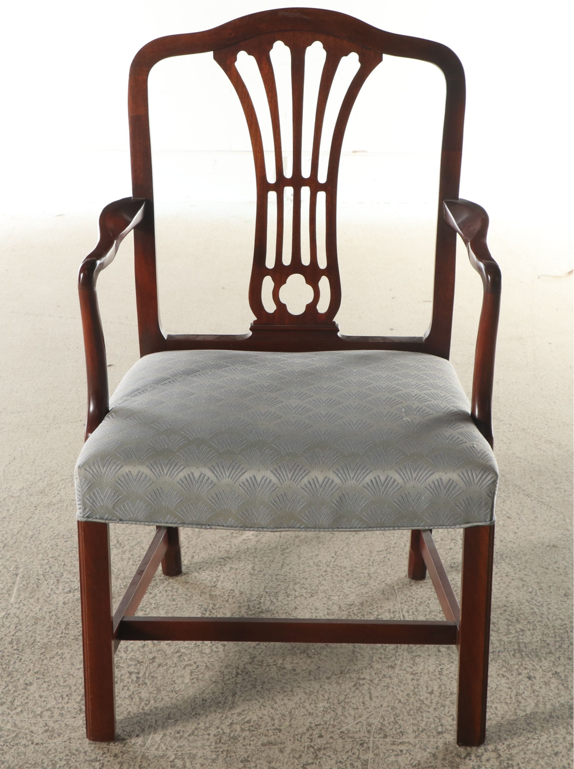 Chippendale Style Mahogany Armchair, 20th Century