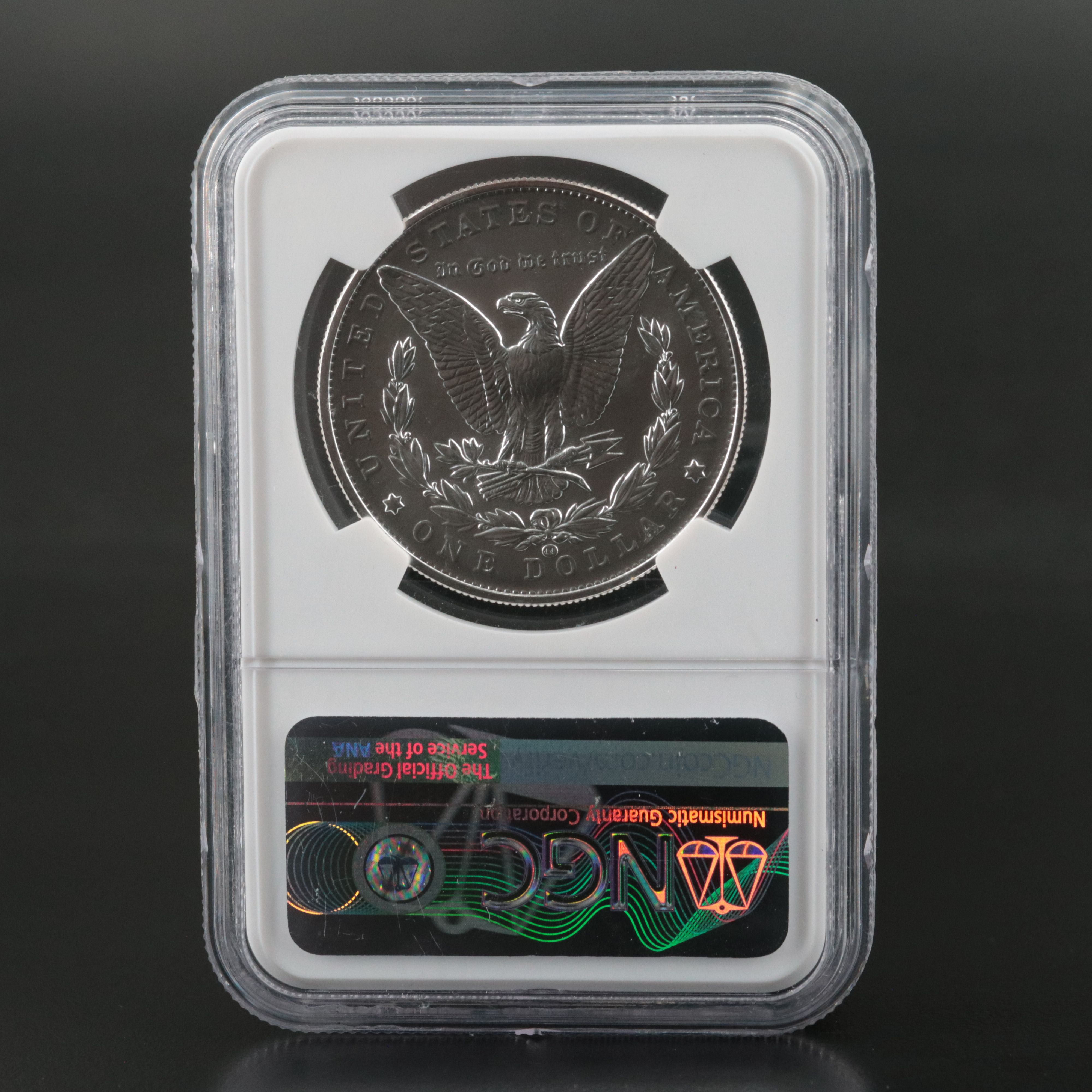 NGC Graded MS70 2021-CC Privy Mark Morgan Silver Dollar, First Day of Issue