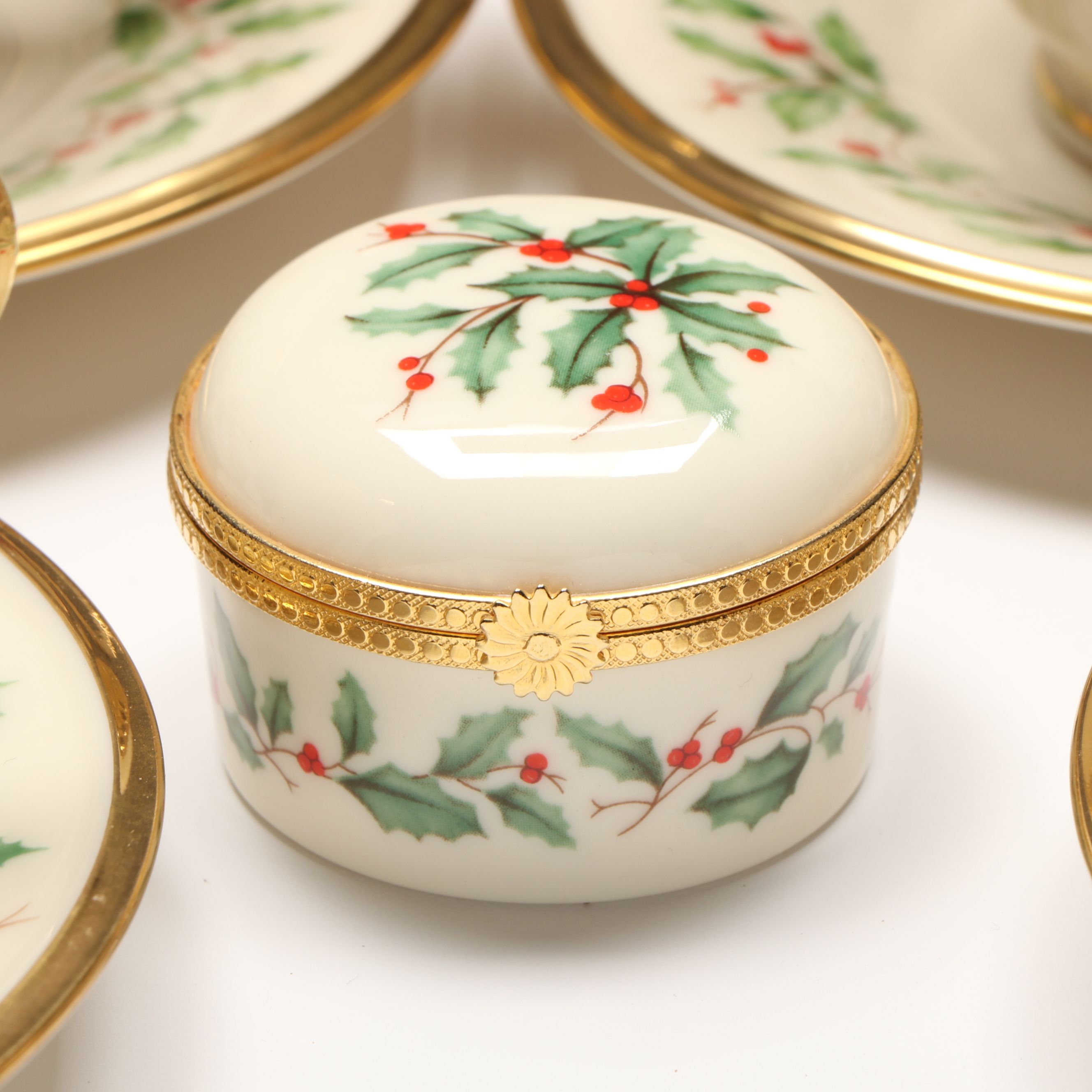 Lenox "Holiday" Collection Round Serving Plate with Handle and More Dinnerware