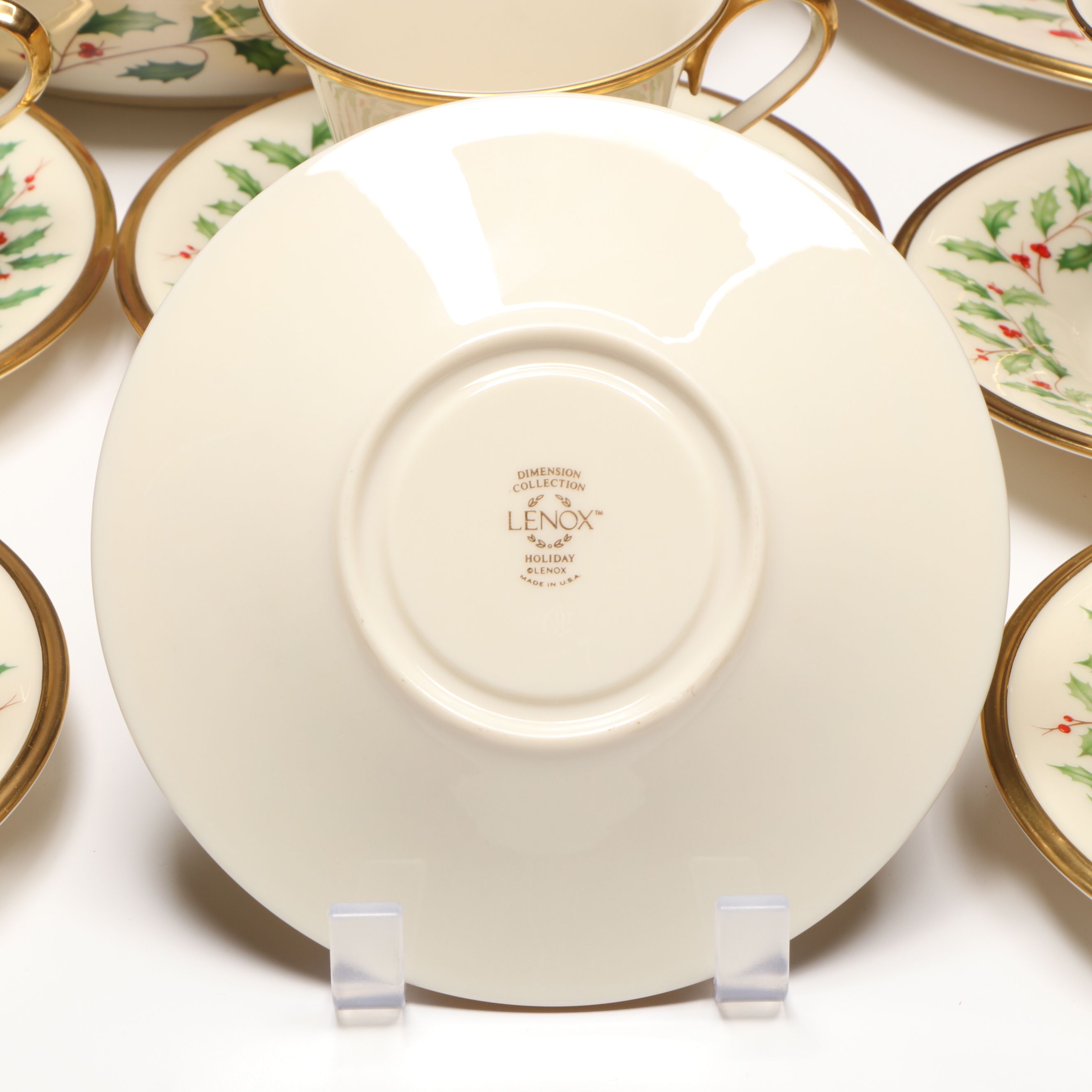 Lenox "Holiday" Collection Round Serving Plate with Handle and More Dinnerware