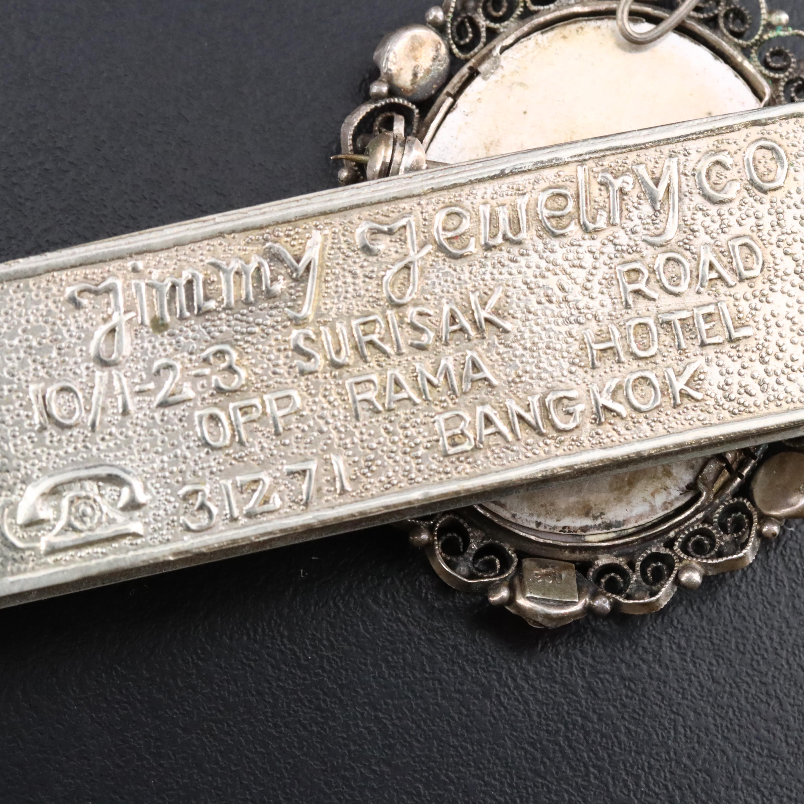 Siam Sterling, 800 Silver and Vintage Brooches Featured in Jewelry