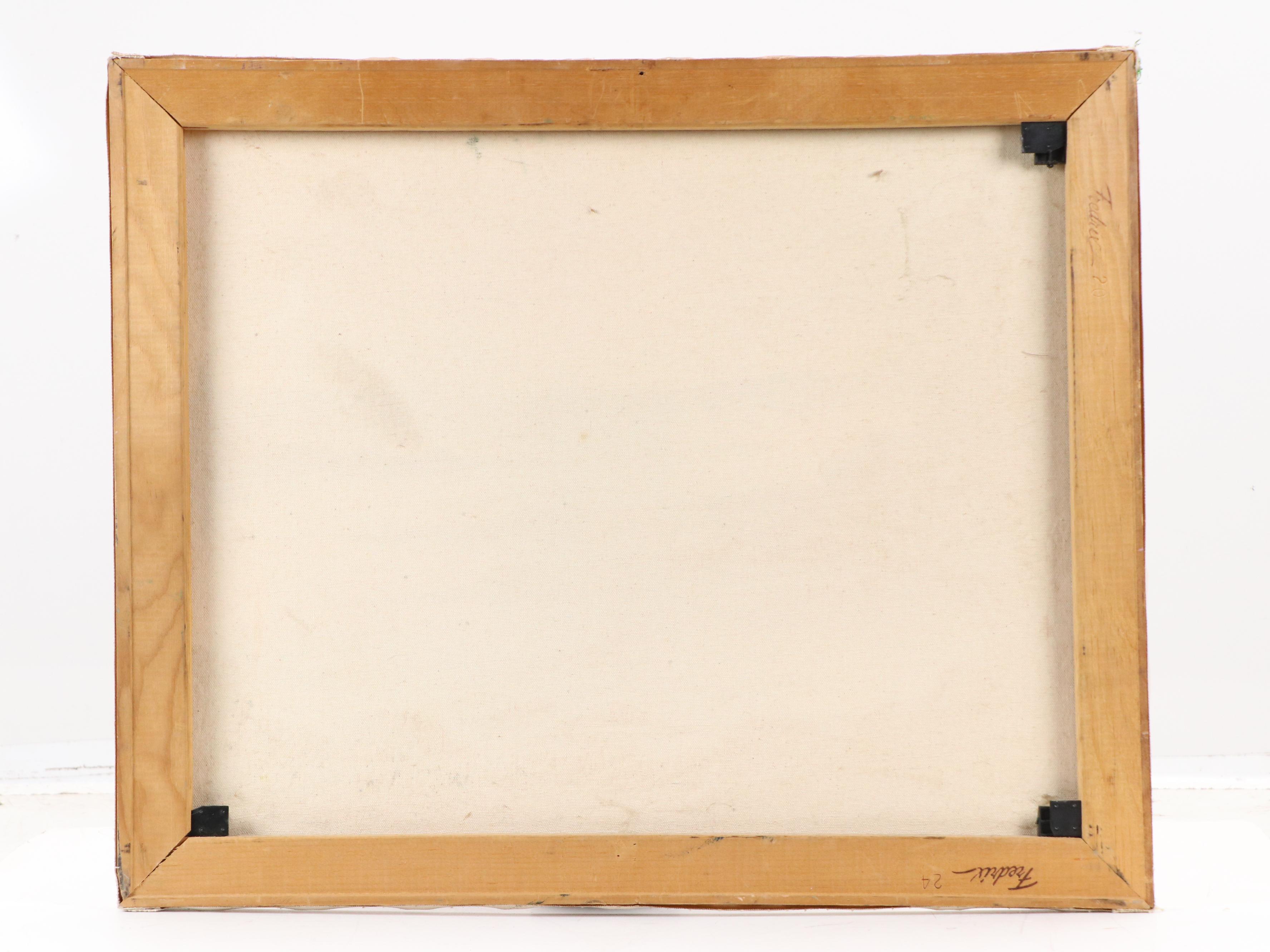 Coastal Landscape at Sunset Oil Painting, 20th Century