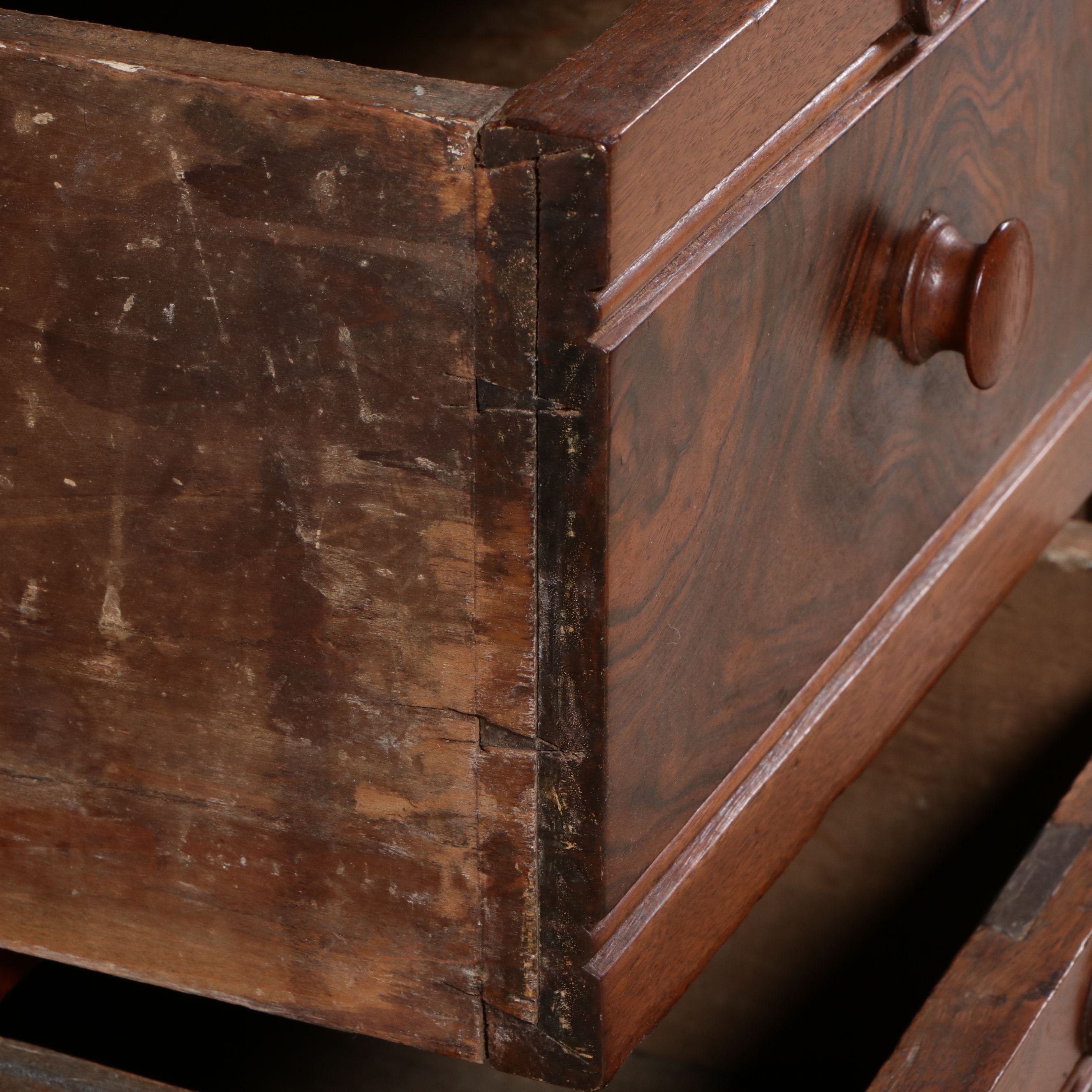 Victorian Walnut and Burl Washstand, Late 19th Century