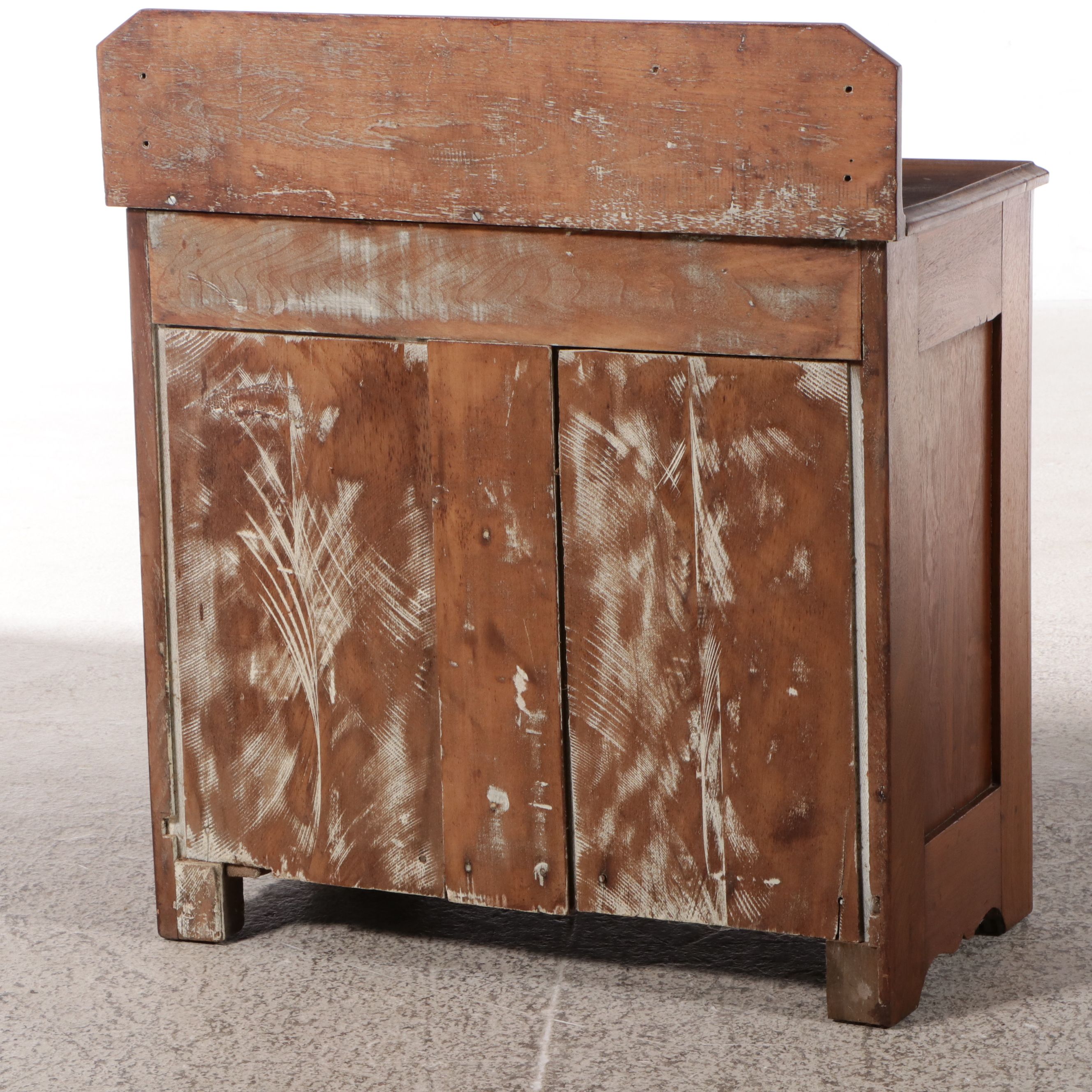 Victorian Walnut and Burl Washstand, Late 19th Century