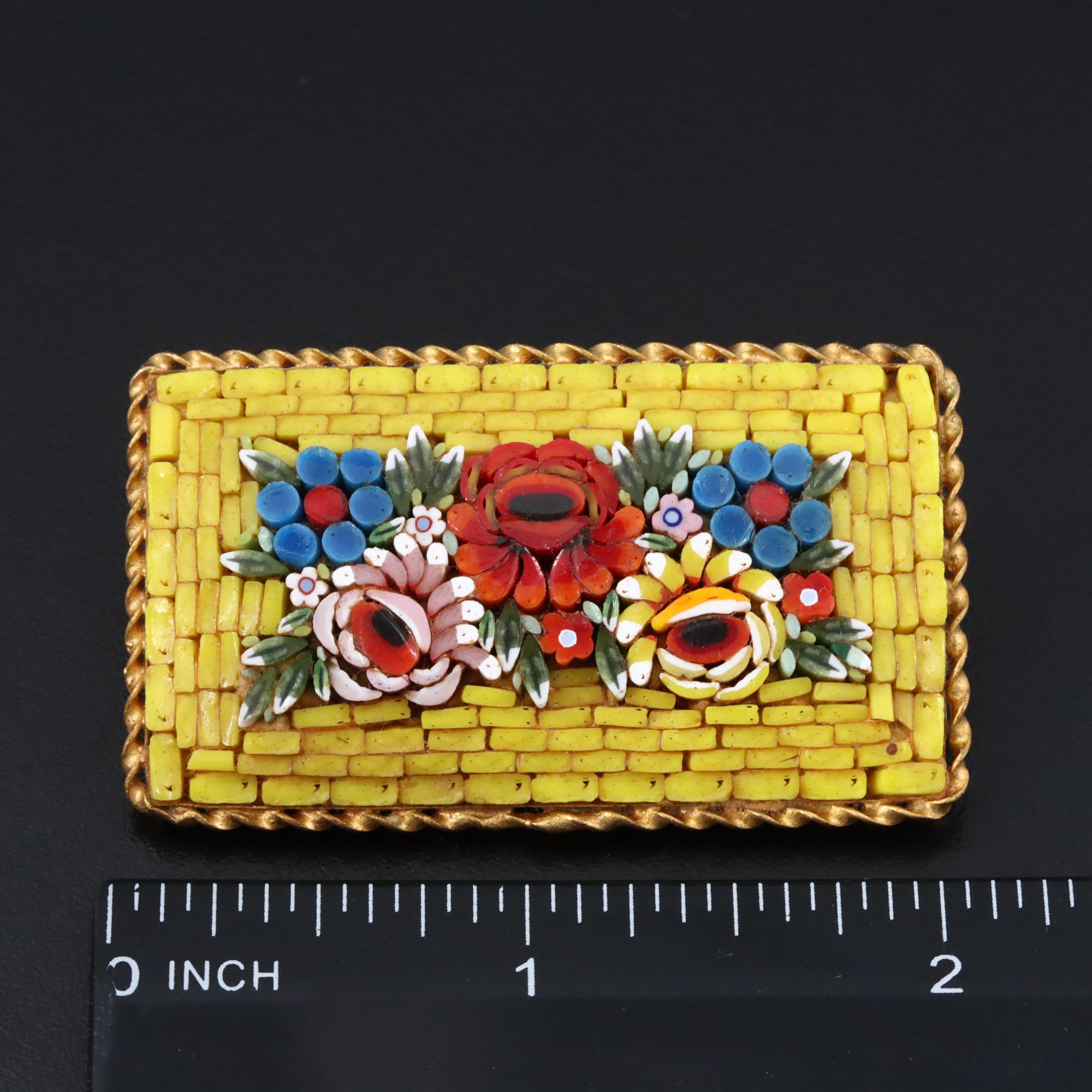 Vintage Micromosaic Brooch Collection