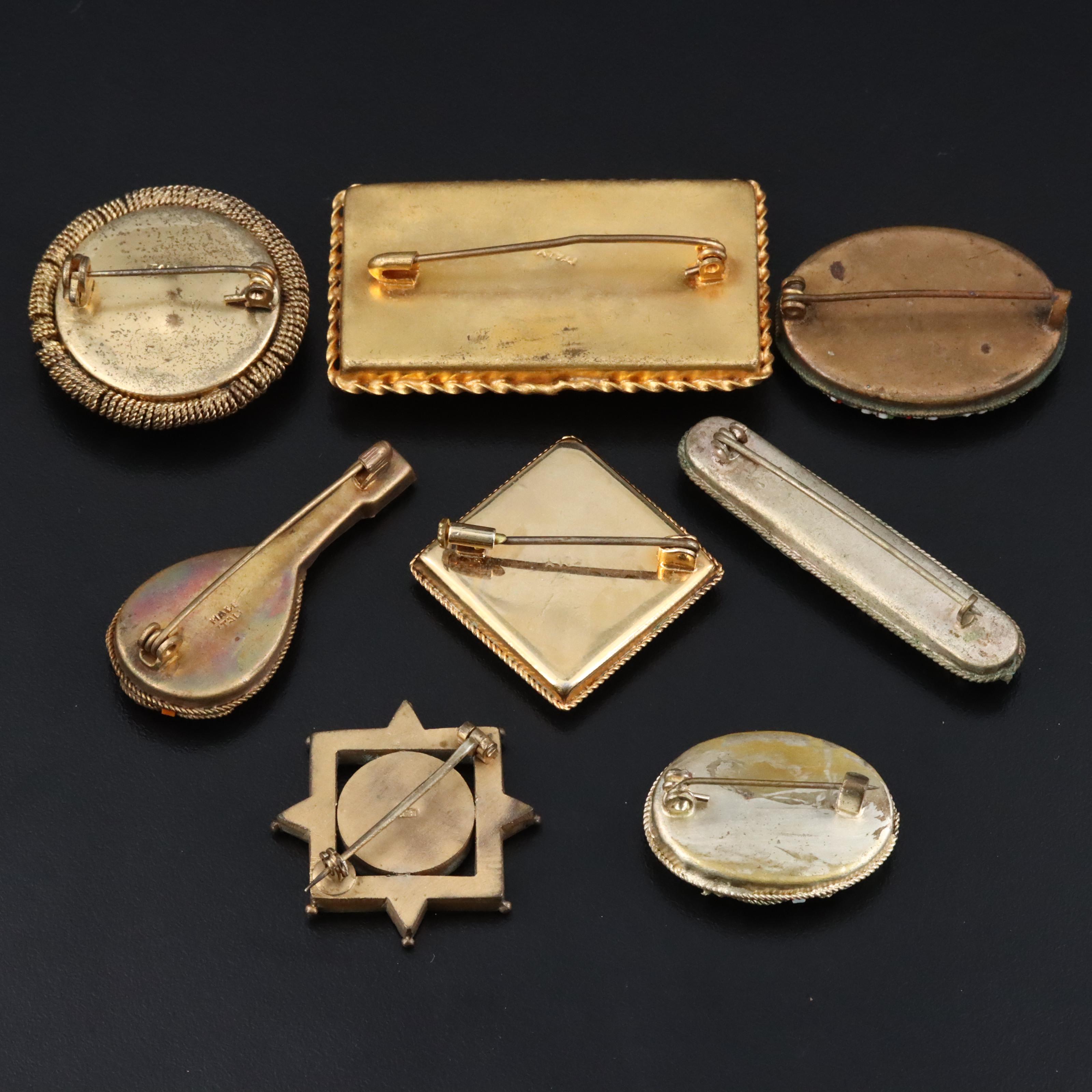 Vintage Micromosaic Brooch Collection