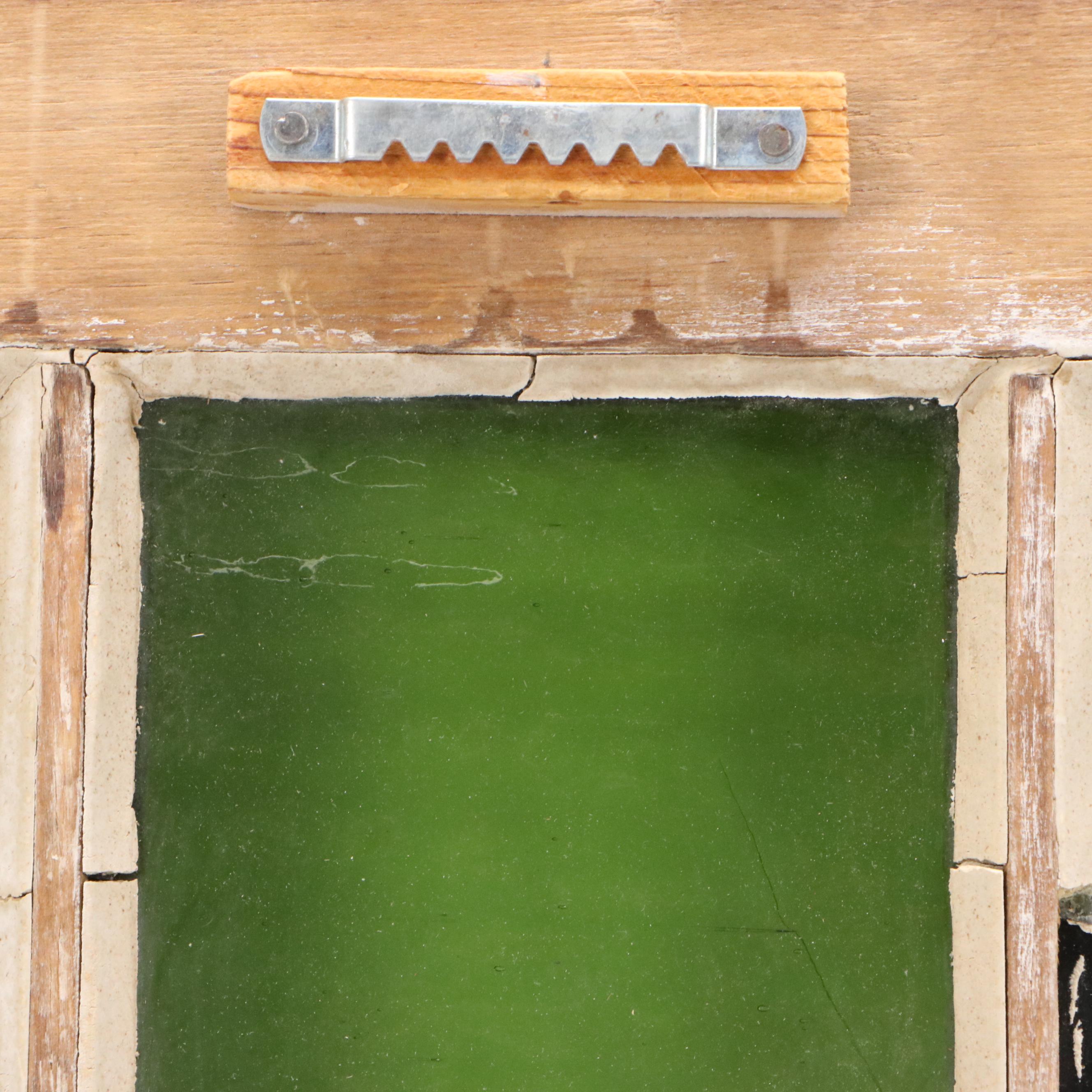 Geometric Stained Glass Window Panel