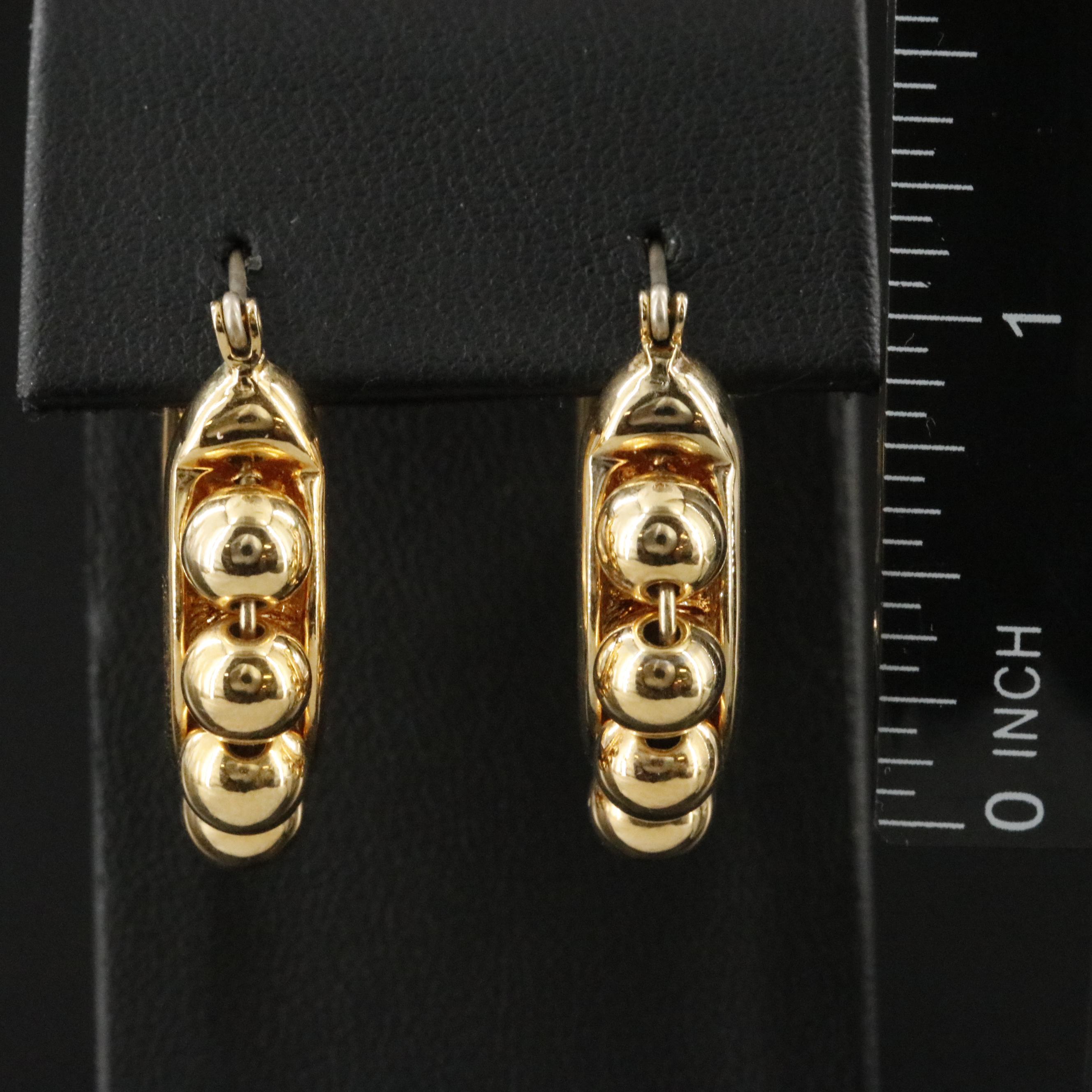 Givenchy Beaded Hoop Earrings