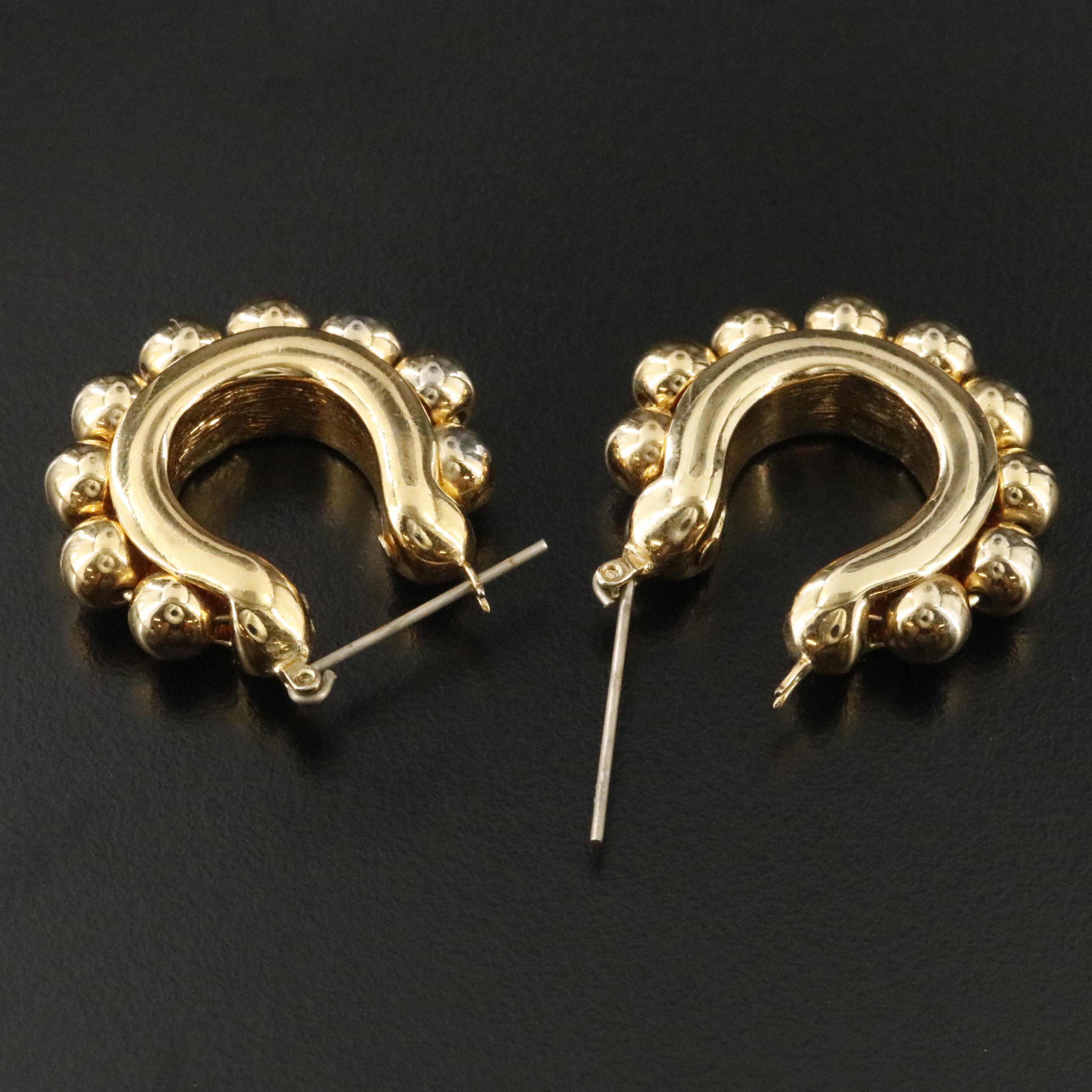 Givenchy Beaded Hoop Earrings